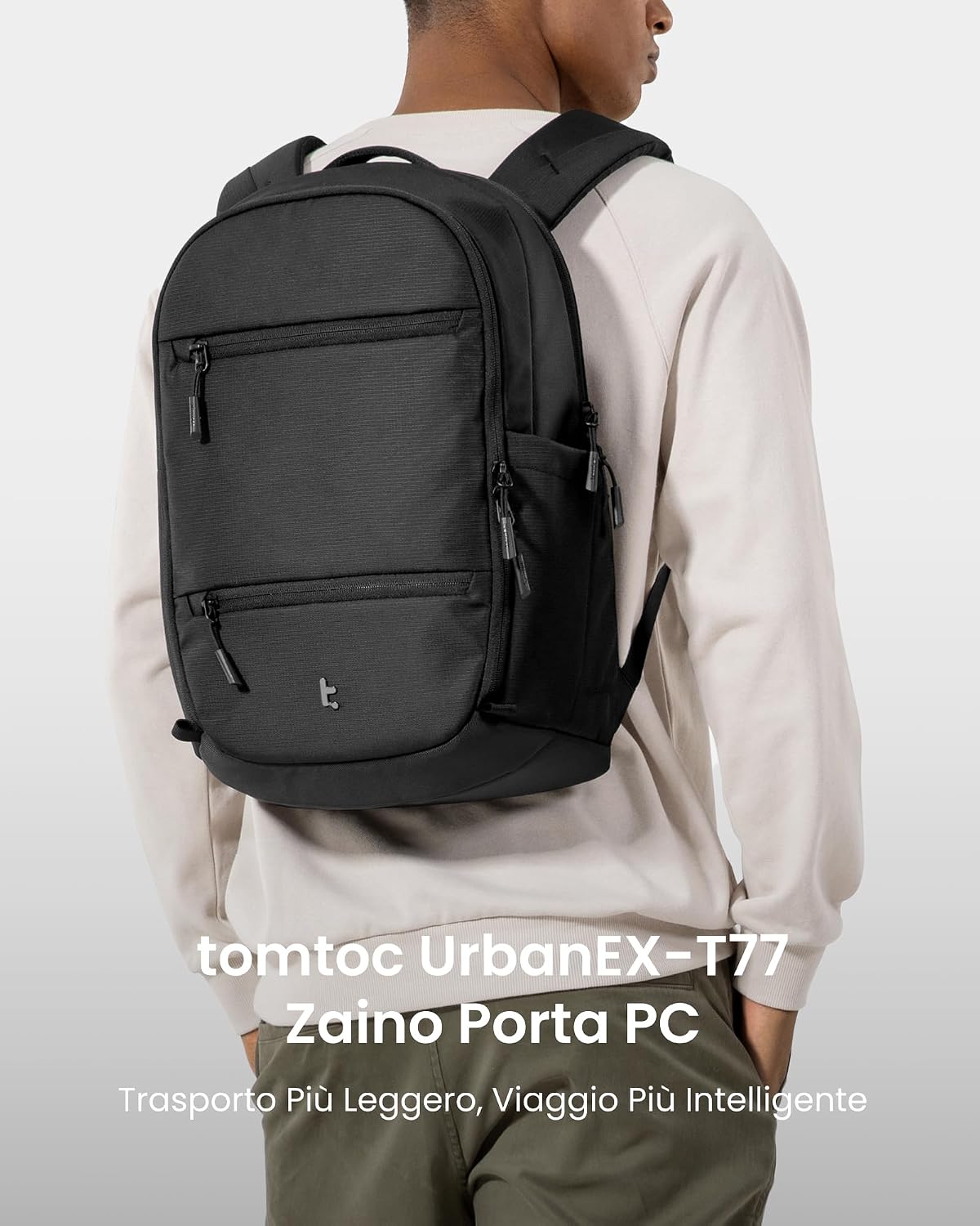 Detalle 2 de tomtoc Zaino porta PC 22L