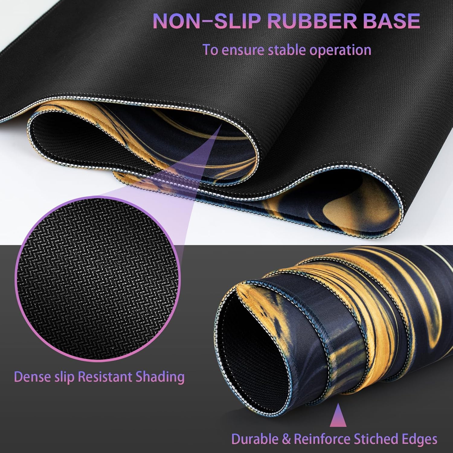 Thumbnail 3 de Canjoy Large Gaming Mouse Pad with Lycra Surface and Non-Slip Base