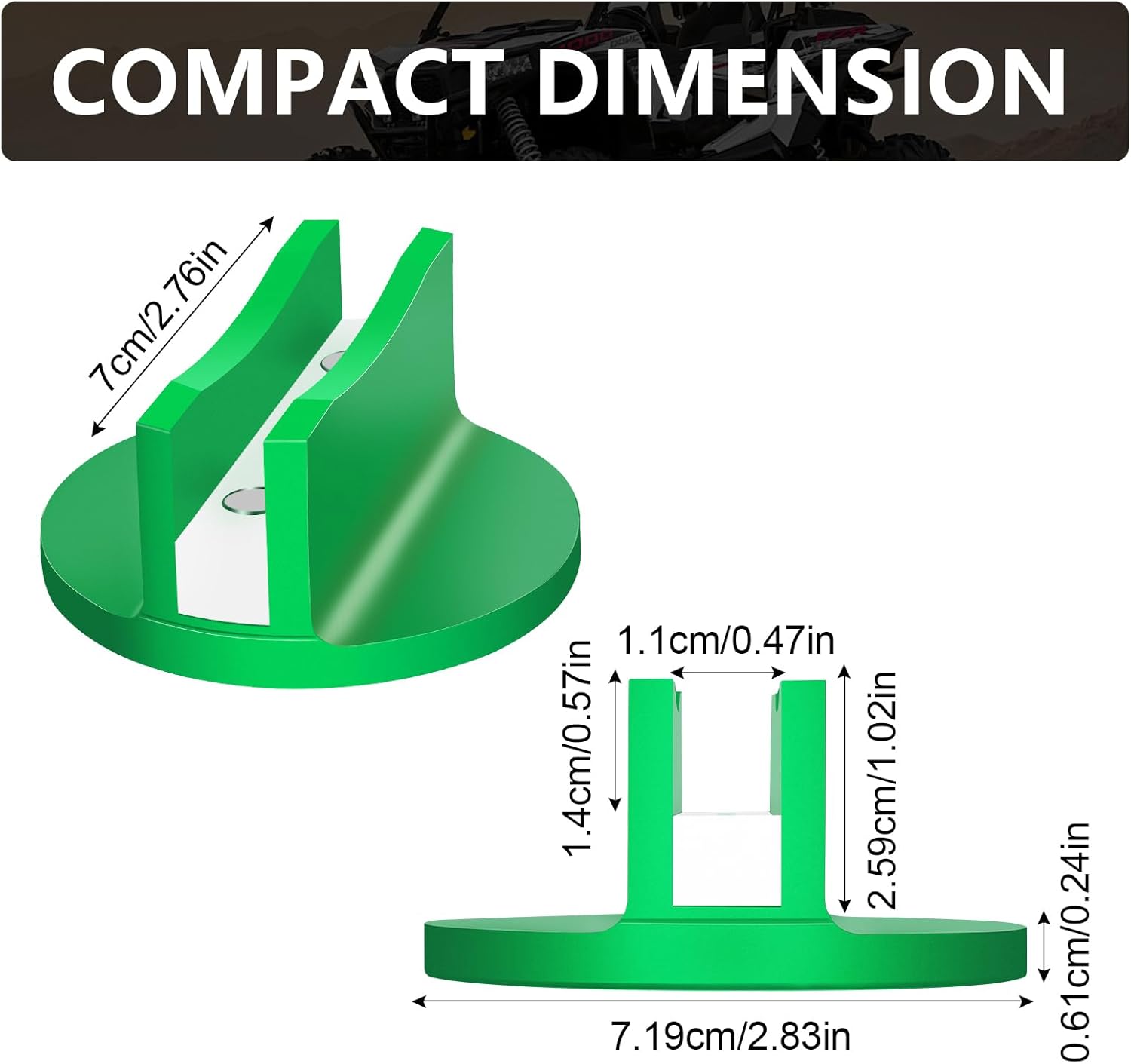 Thumbnail 5 de Chelhead Green Magnetic Frame Rail Floor Jack Pad – universal magnetic jack pad for pinch welds