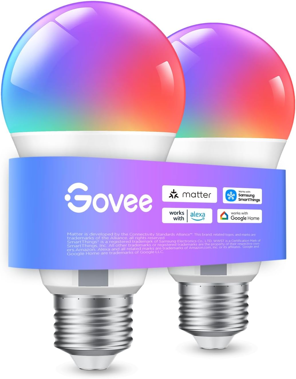 Detalle de Govee Bombilla E27 Inteligente 800LM