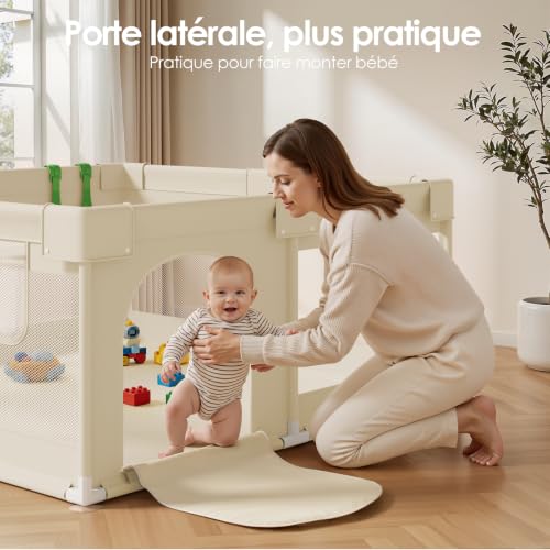 Thumbnail 5 de Parc Bébé Julrrimg Beige 120 × 120 cm — Espace sécurisé et pratique