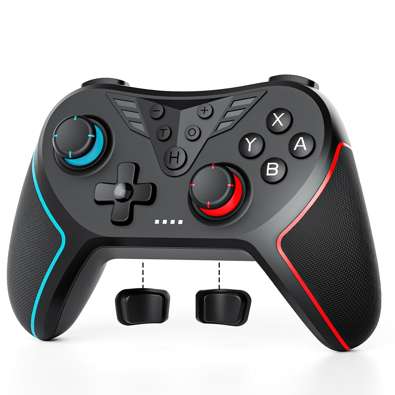 Detalle de LATEC Wireless Controller für Switch – mit Hall- Joystick, 6-Achsen-Gyro, Turbo, programmierbaren Tasten