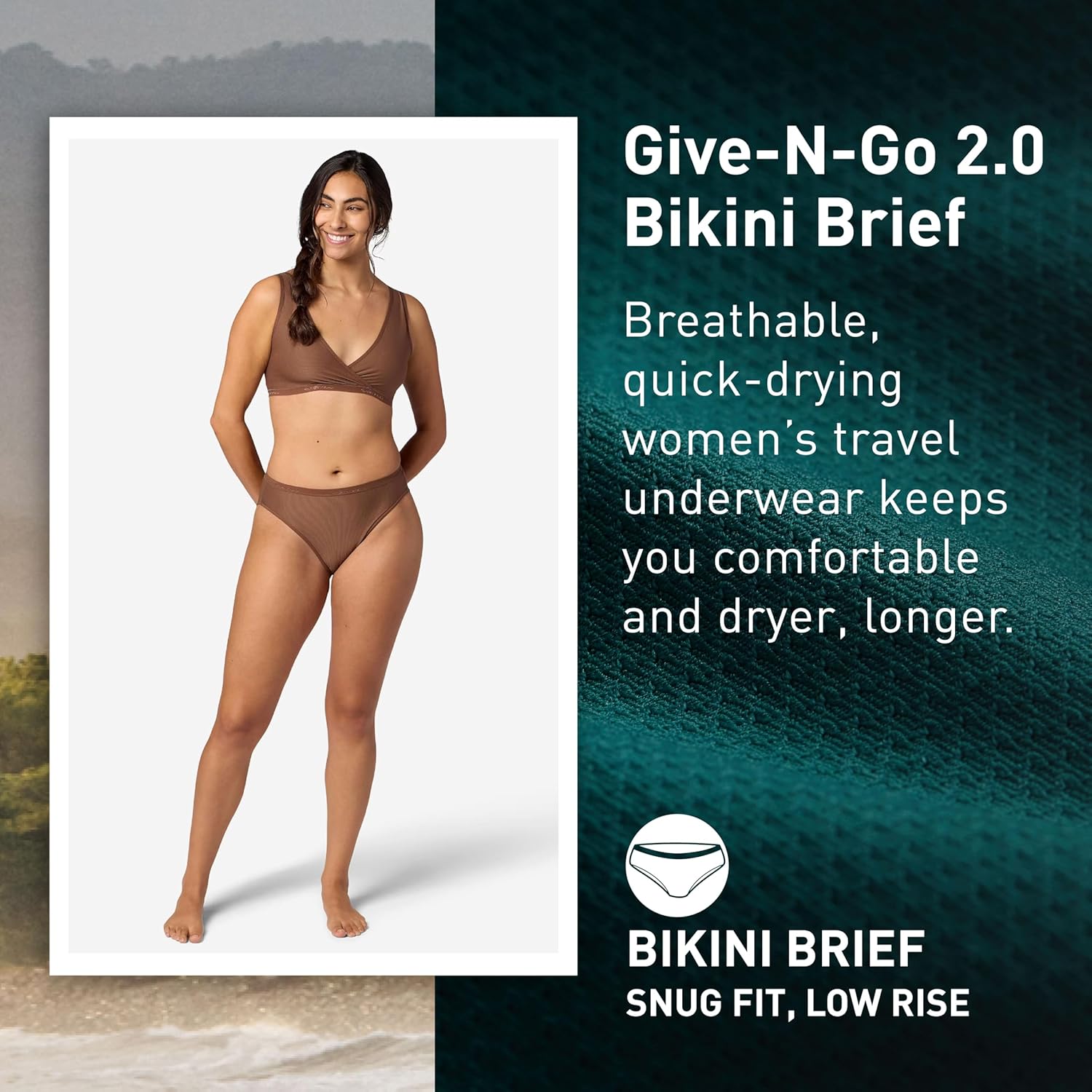 Thumbnail 2 de ExOfficio Women's Give-N-Go 2.0 Bikini Brief - Breathable, Durable Travel Underwear