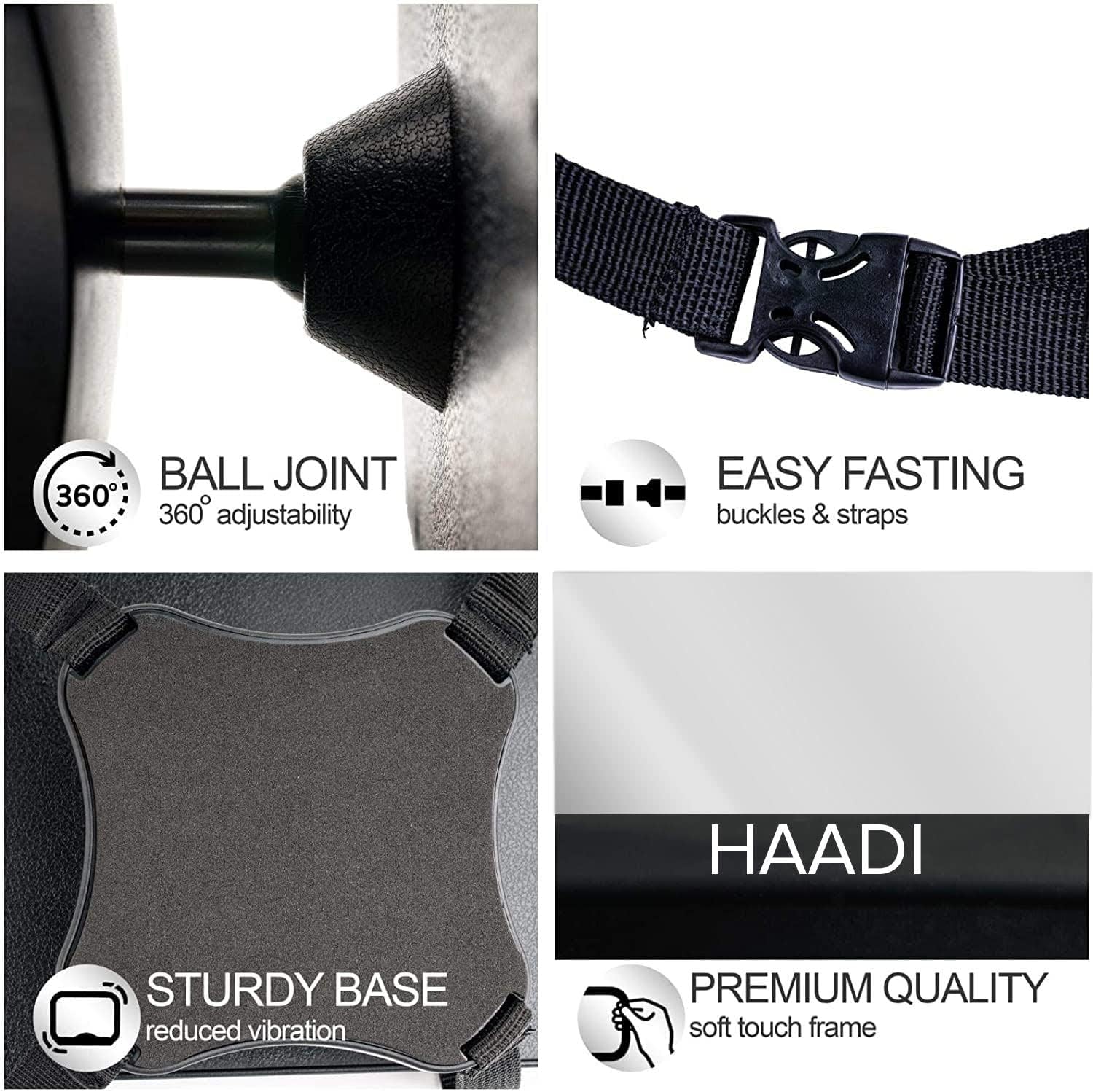 Thumbnail 3 de Baby Car Mirror Rear View – 360° Adjustable, Extra Wide, Shatterproof Back Seat Monitor