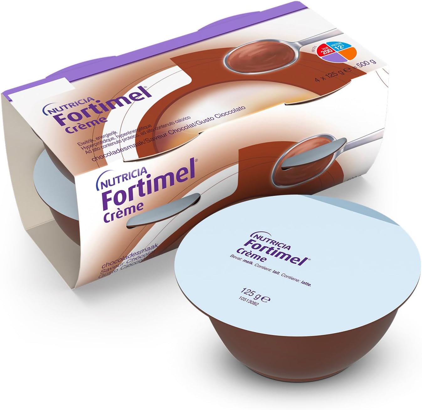 Thumbnail 5 de NUTRICIA Fortimel Creme (4x125 ml) – supplemento nutrizionale cremoso per malnutrizione e difficoltà di deglutizione