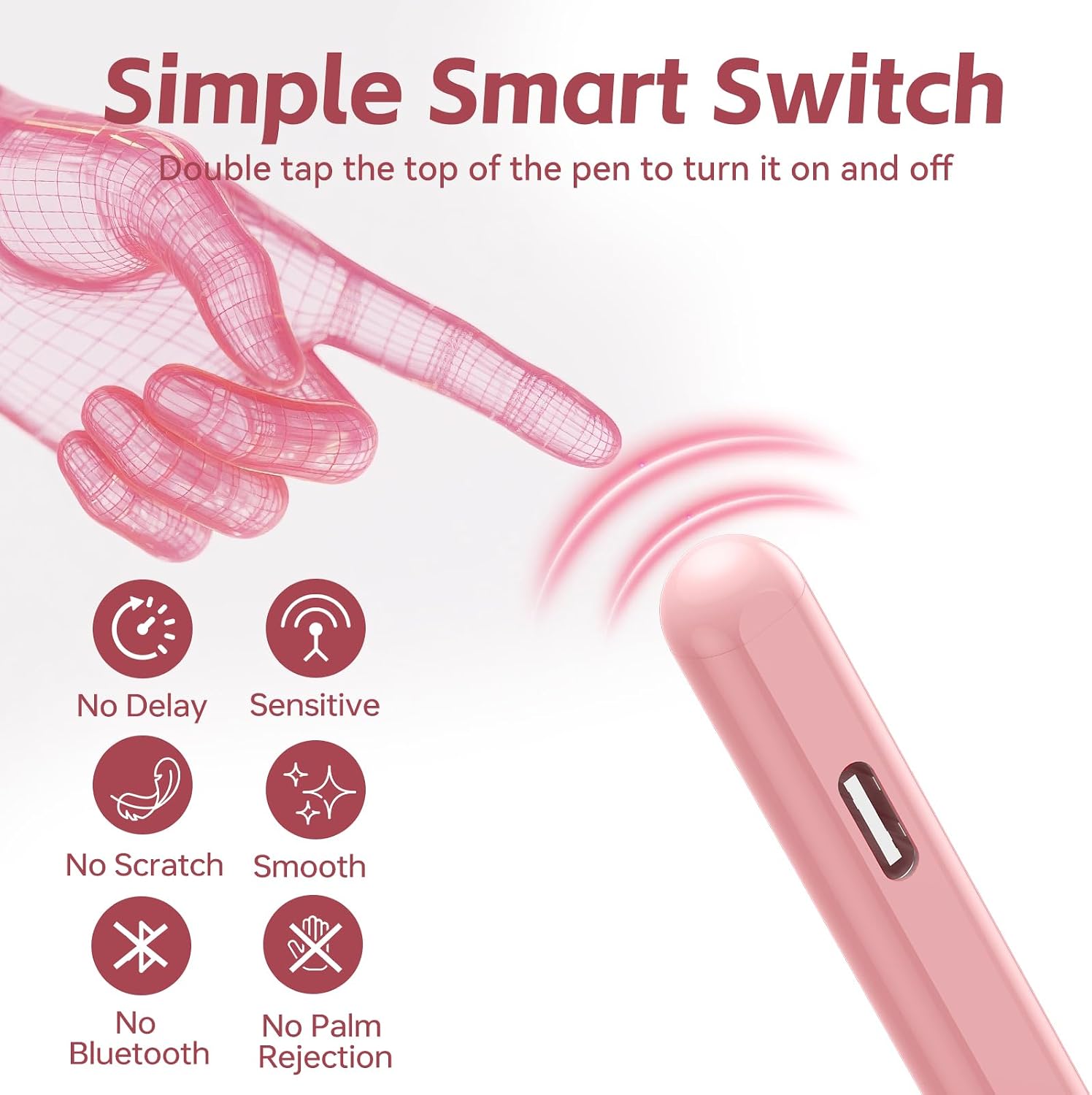 Detalle de Kenkor Tablet Pen for Samsung Galaxy A9/A9+ with 4 POM Tips – Magnetic Stylus for Android Tablets and More