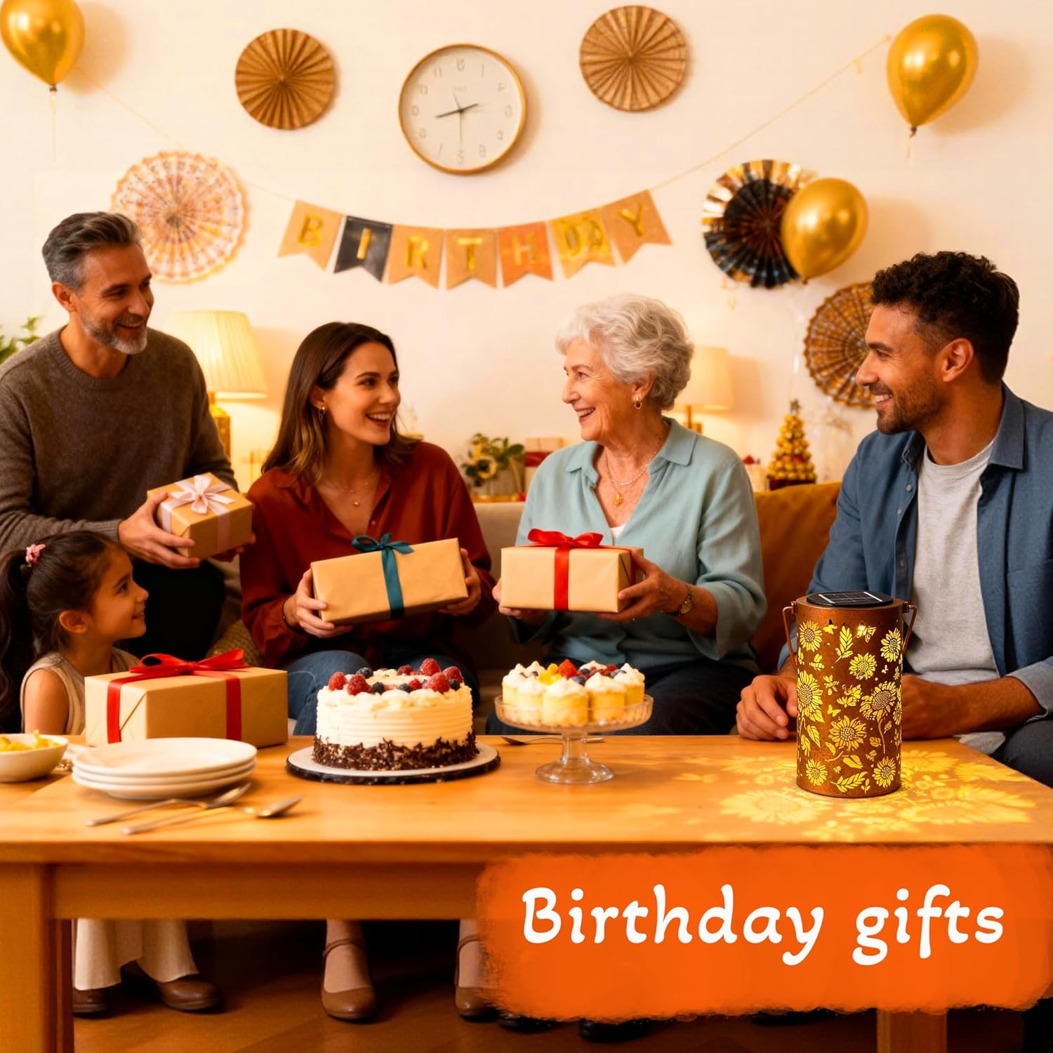 Thumbnail 2 de Cawabocy Sunflower Solar Lanterns for Garden Decor