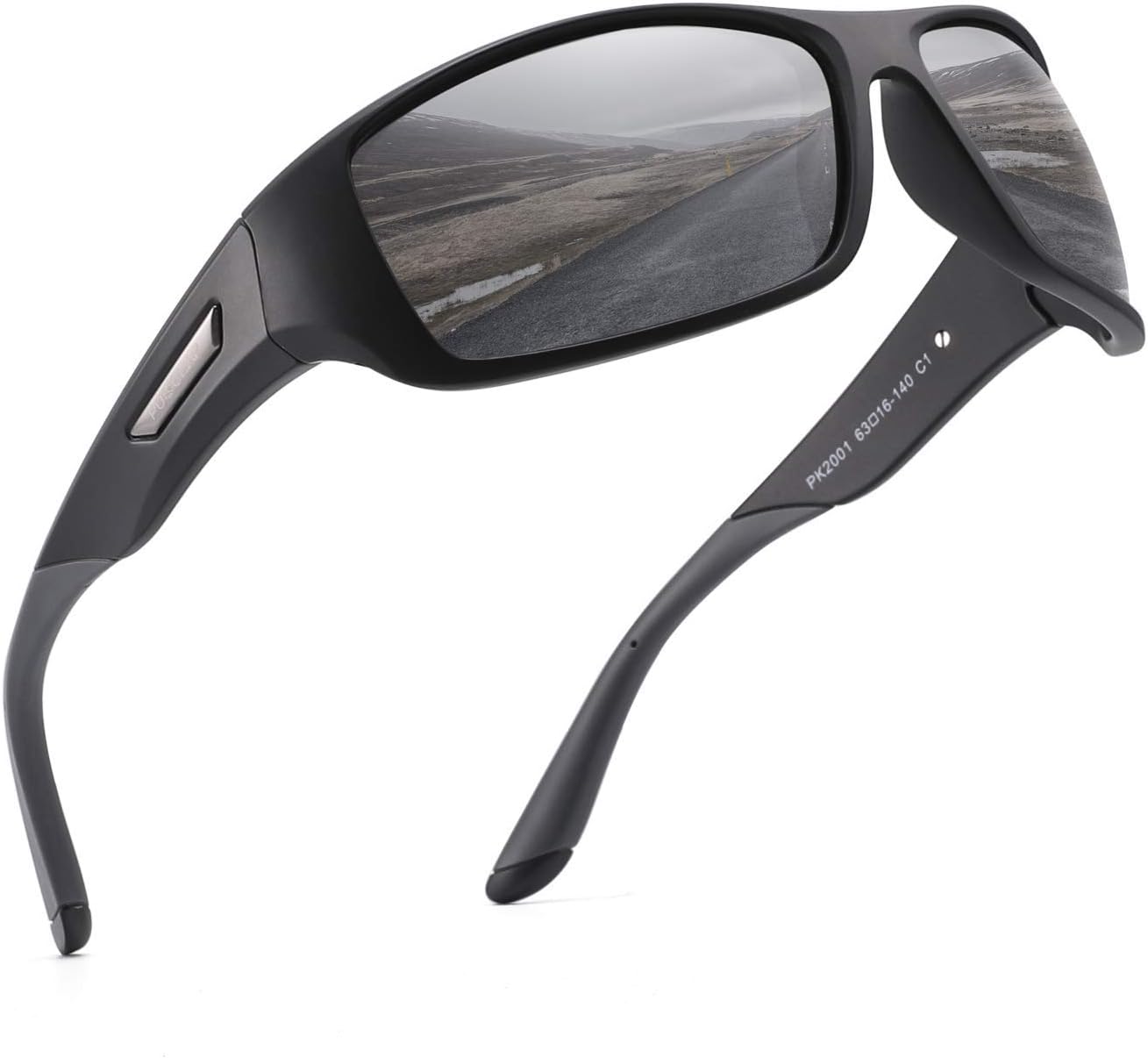 Detalle de PUKCLAR Lunettes de soleil Homme Polarisées avec Protection UV400 et Monture TR90 ultralégère – Vision HD Anti-Reflets