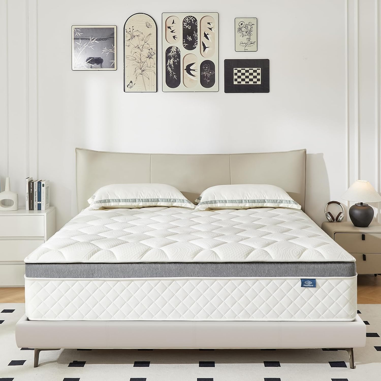 Detalle de Happiland HP-TSPL26YY-10D Full Hybrid Mattress, 10-Inch Medium
