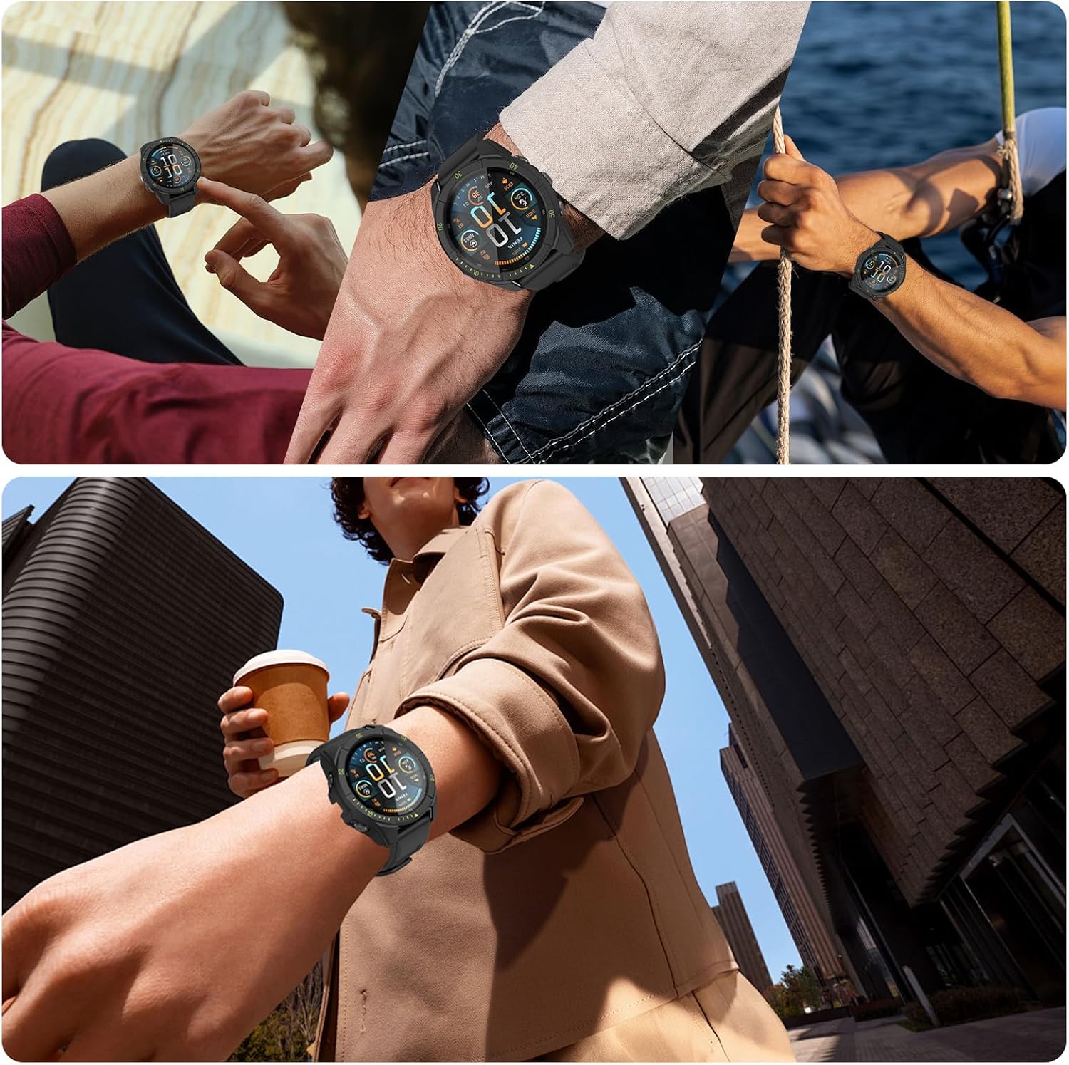 Thumbnail 6 de OVERSTEP Full Case for Garmin Fenix 8 47mm Solar: Complete Screen & Edge Protection