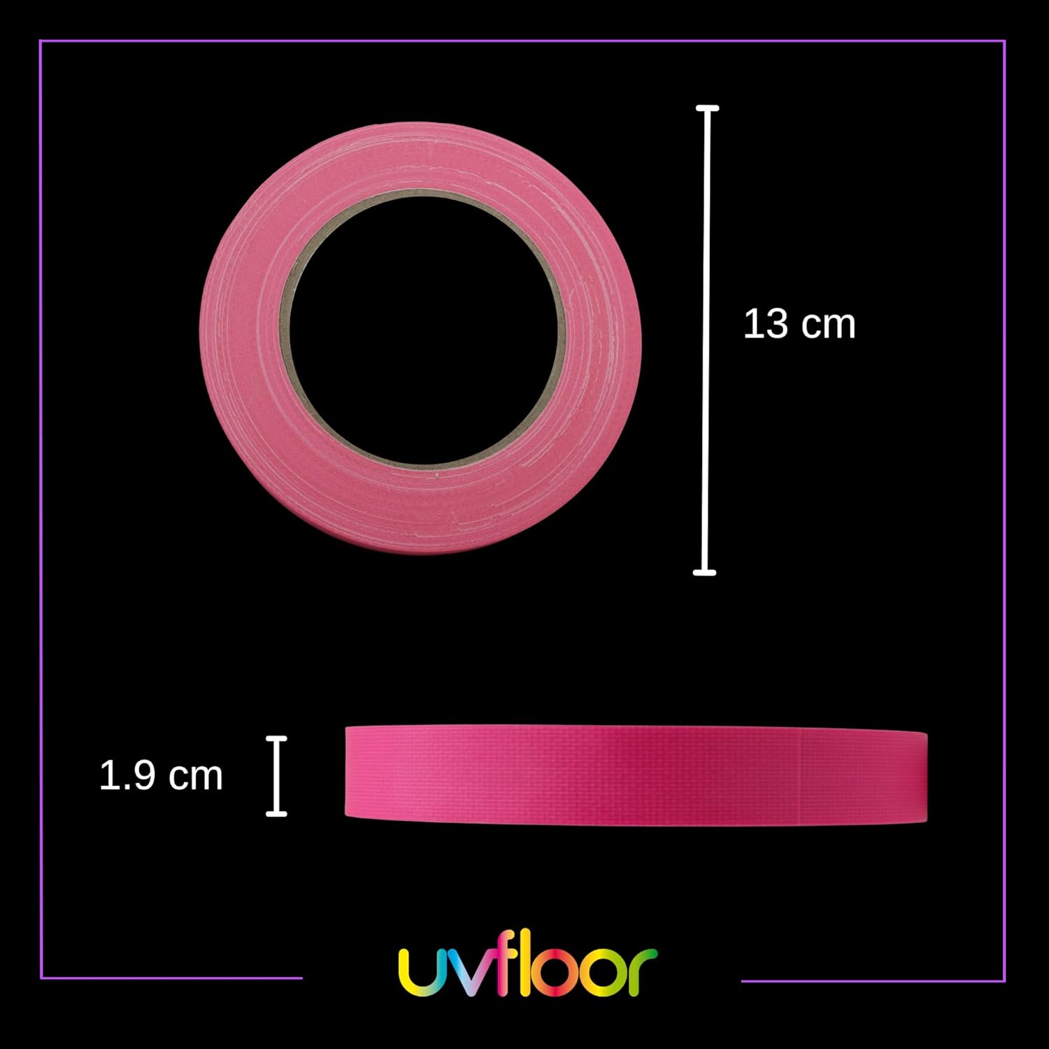 Thumbnail 2 de UV FLOOR gaffer fluo adesivo 1,9 cm