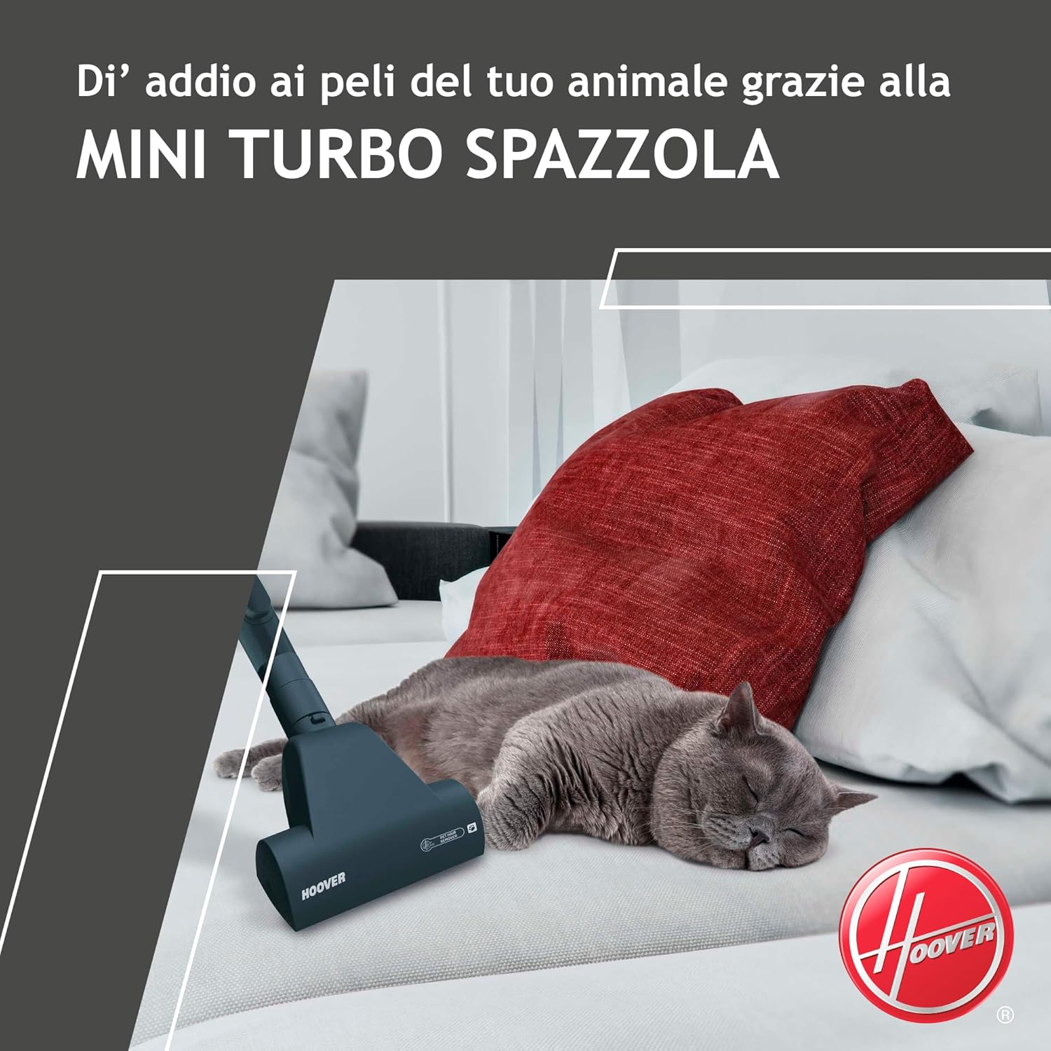 Thumbnail 4 de Hoover BR71_B30 – Aspirapolvere a traino ciclonico 700 W, 2 L, filtro EPA, 78 dB, spazzola per parquet, 2in1, Nero/Verde/Grey