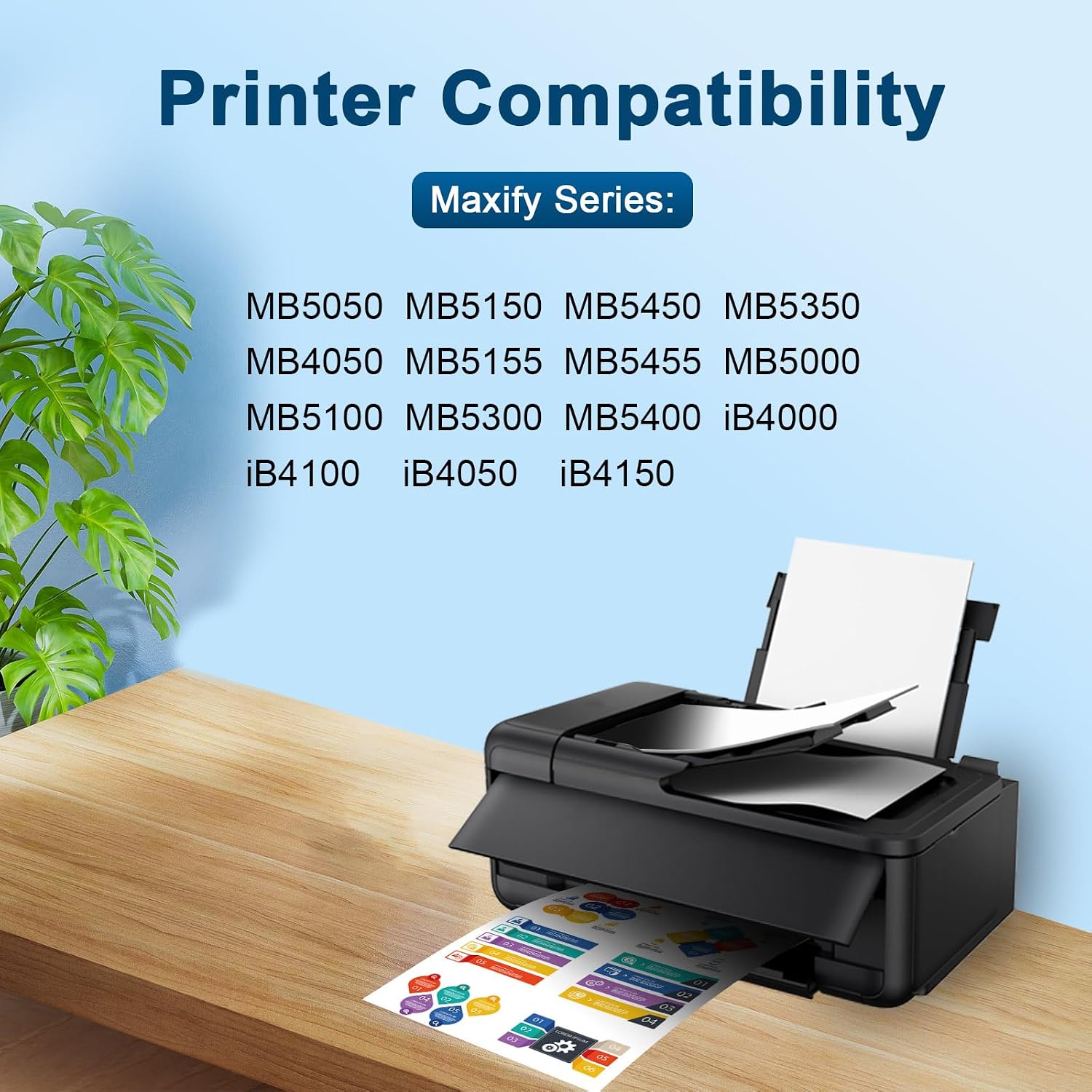 Detalle de Cartouches d'encre Canon 2500XL (5 Paquets) - Compatible Maxify MB5050/5150/5155/5350/5450 et iB-series