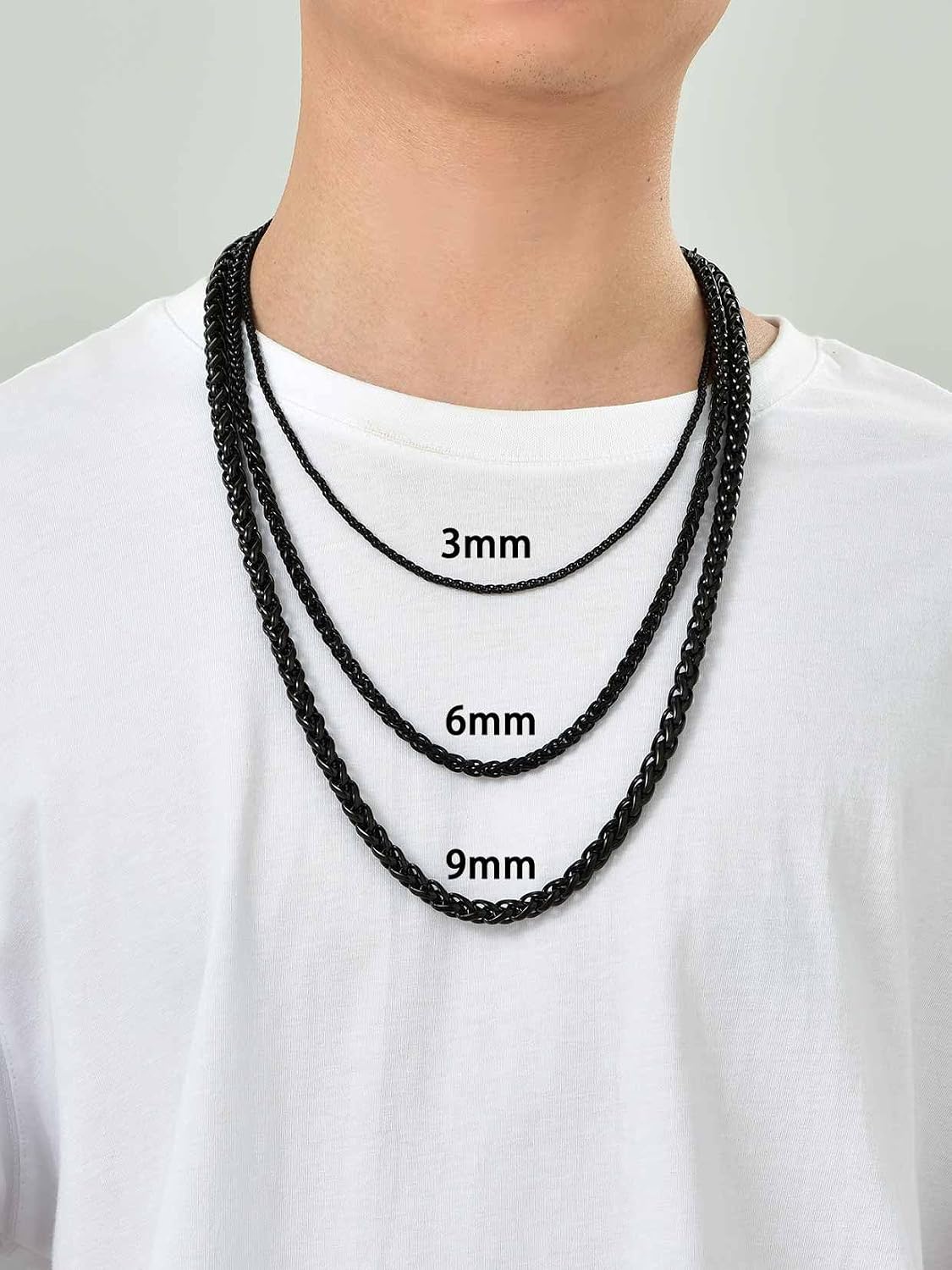 Detalle 1 de Chaîne homme en acier inoxydable, 3 mm