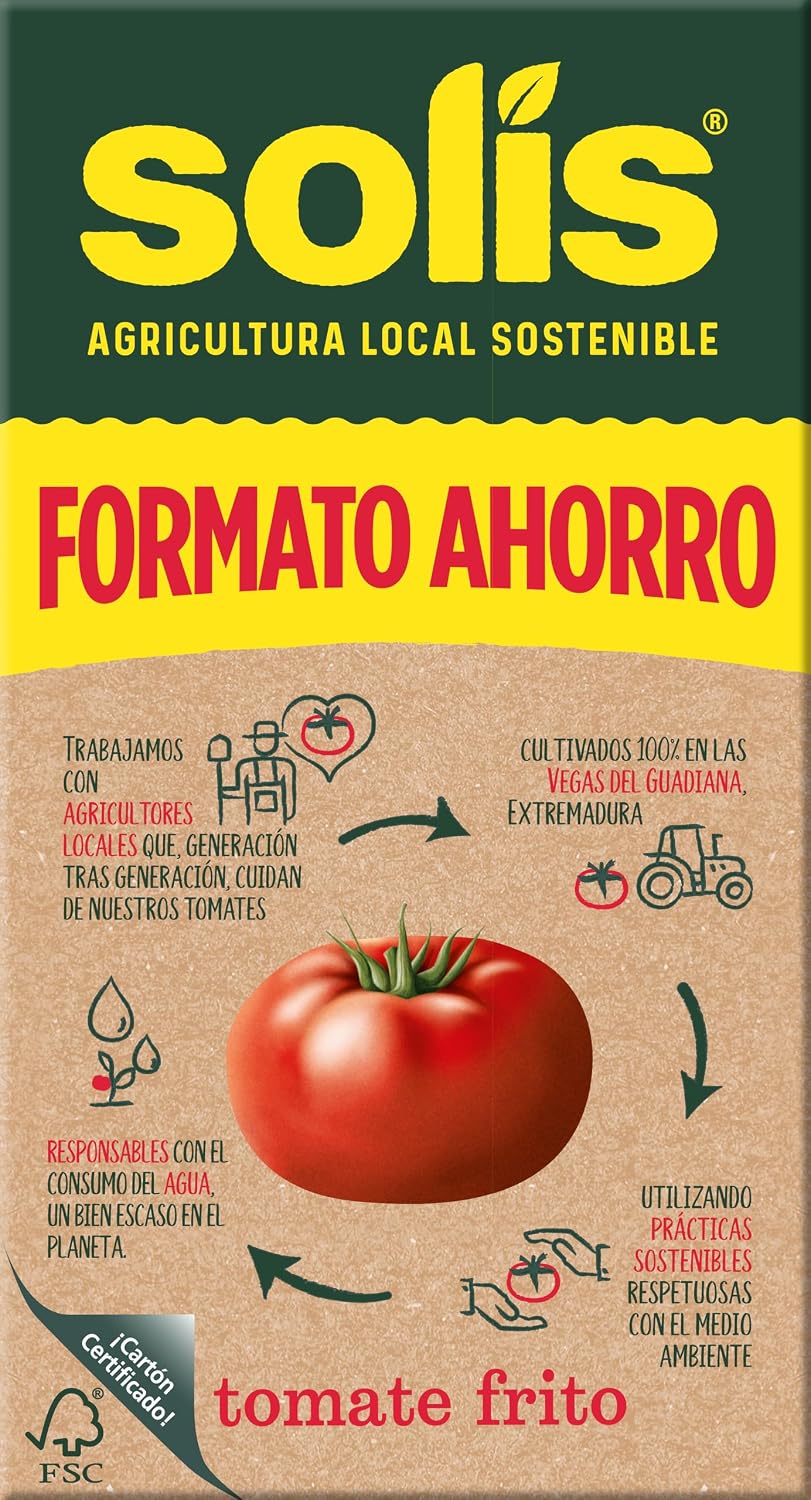 Detalle 2 de Solis Salsa de Tomate COMBI OLIVA 12x500g 🍅
