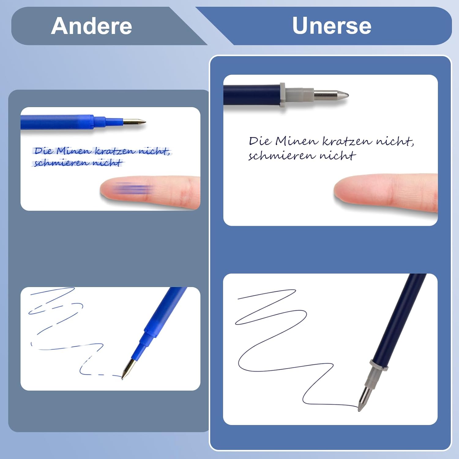 Thumbnail 4 de 14 mine cancellabili blu scuro ✏️