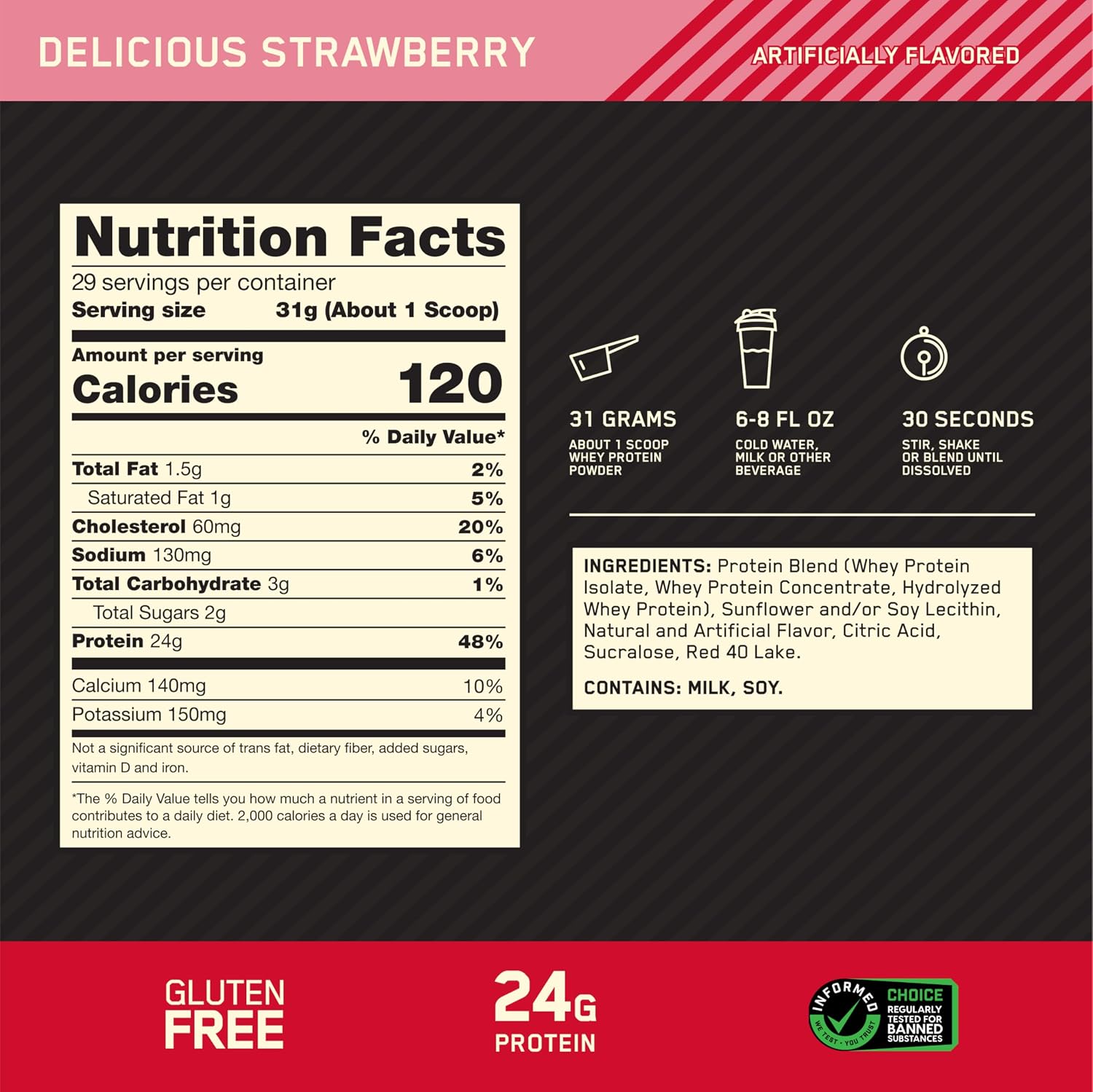Thumbnail 2 de Optimum Nutrition Gold Standard 100% Whey 900 g