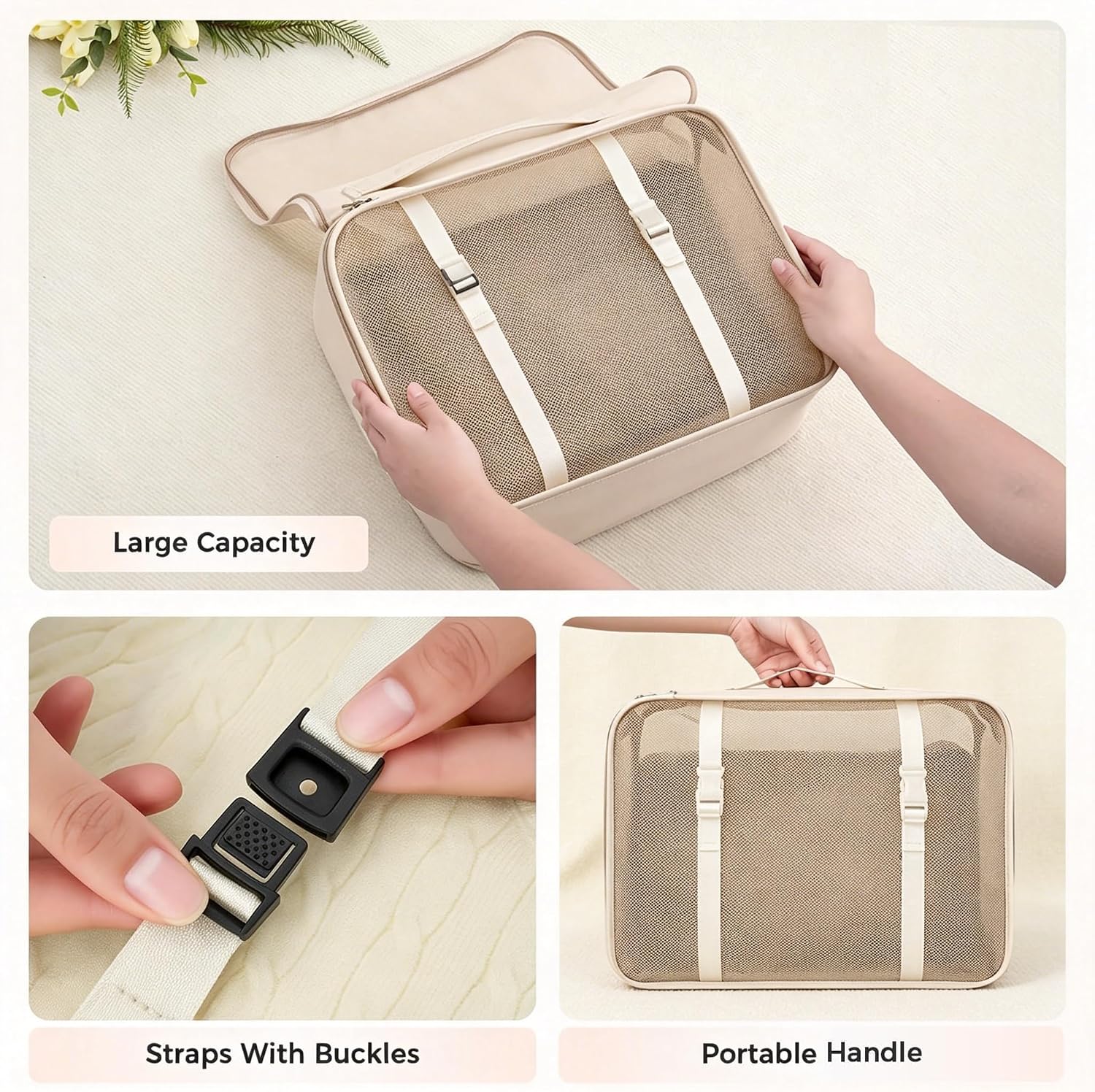 Detalle 2 de Packing Cubes, Beige