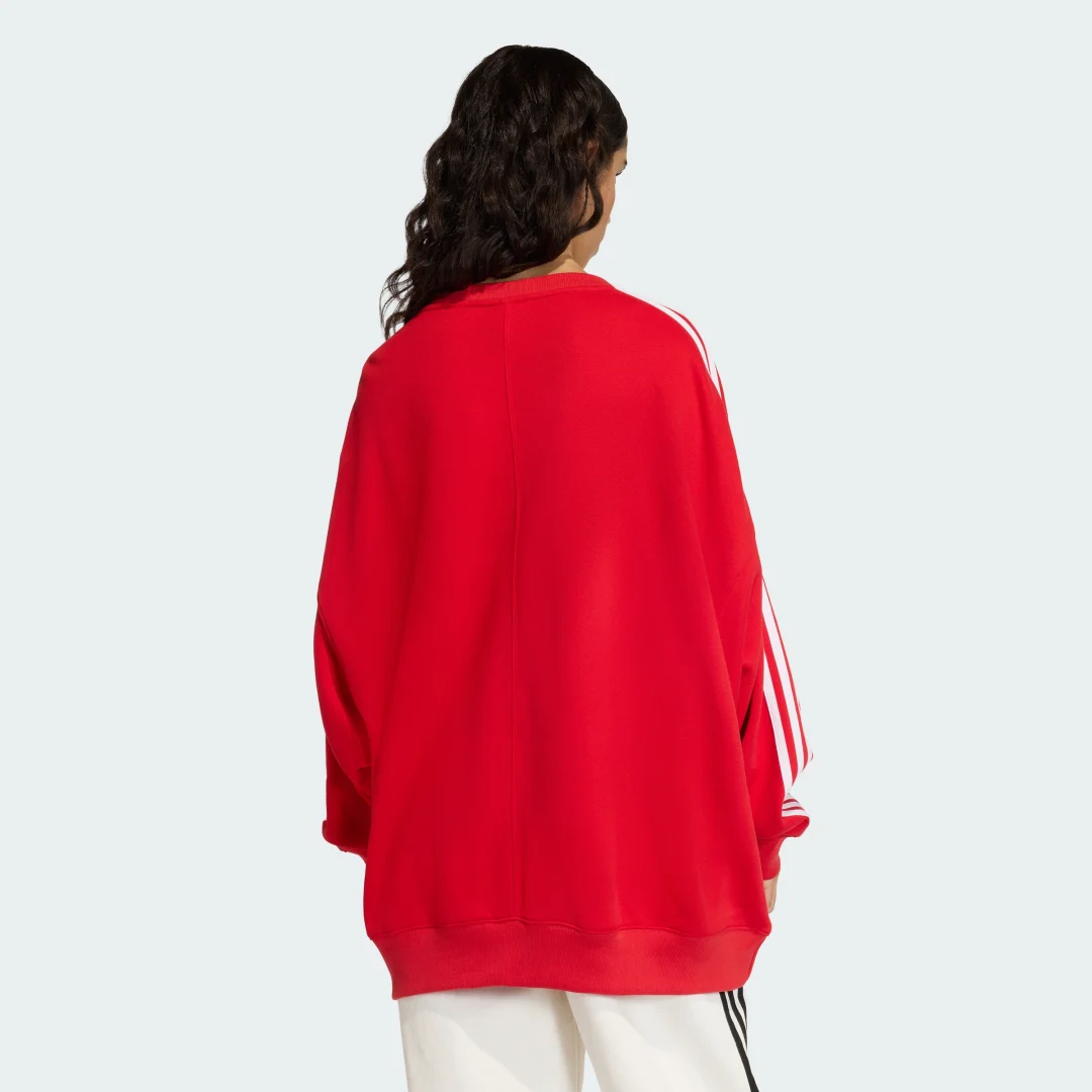 Detalle 2 de Jersey Adidas Adilenium de cuello redondo holgado — 3 Stripes, color Rojo