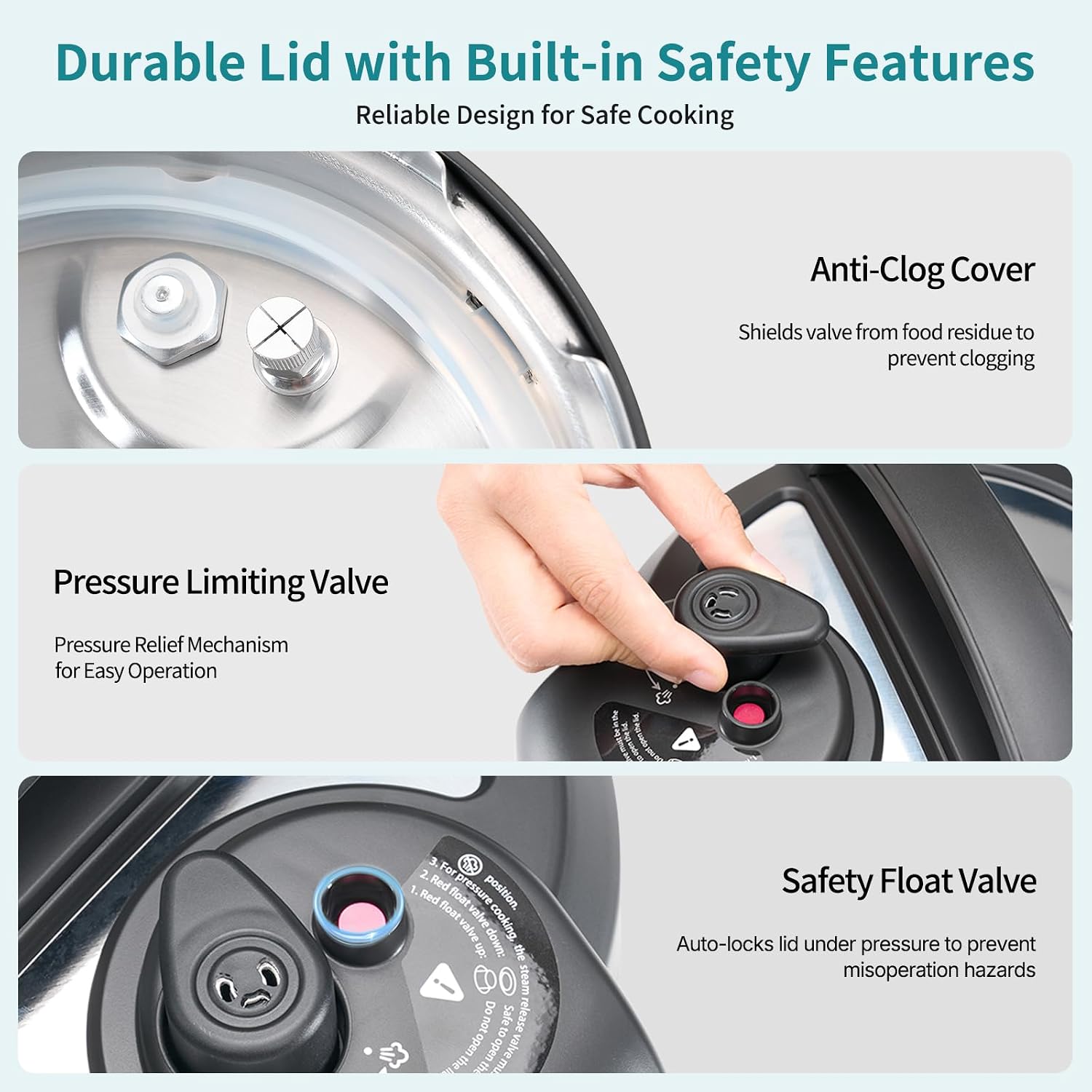 Thumbnail 6 de OLIXIS Electric Pressure Cooker, 3-Quart