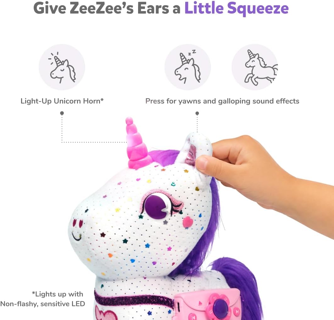 Detalle de Shifu PlayShifu Smart Talking Plush Toy – ZeeZee Unicorn (Interactive Singing & Storytelling)