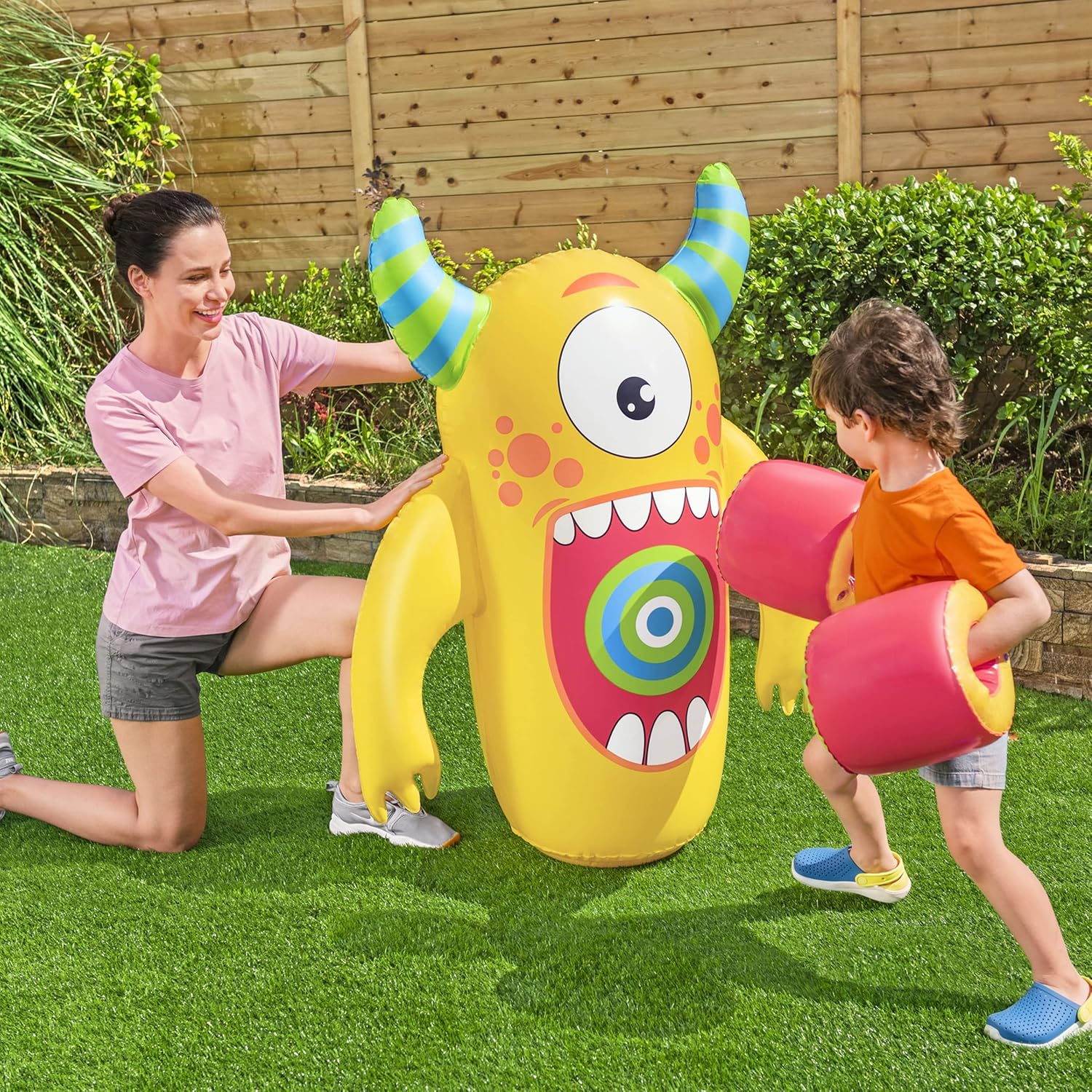 Thumbnail 2 de Bestway 52545 Pungiball gonfiabile Monster Knockout da 120 cm con guanti