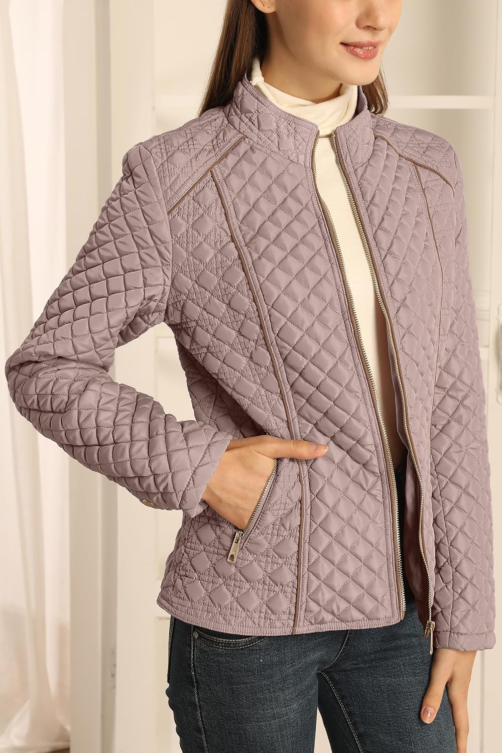 Detalle 2 de Bellivera Stand Collar Puffer Jacket
