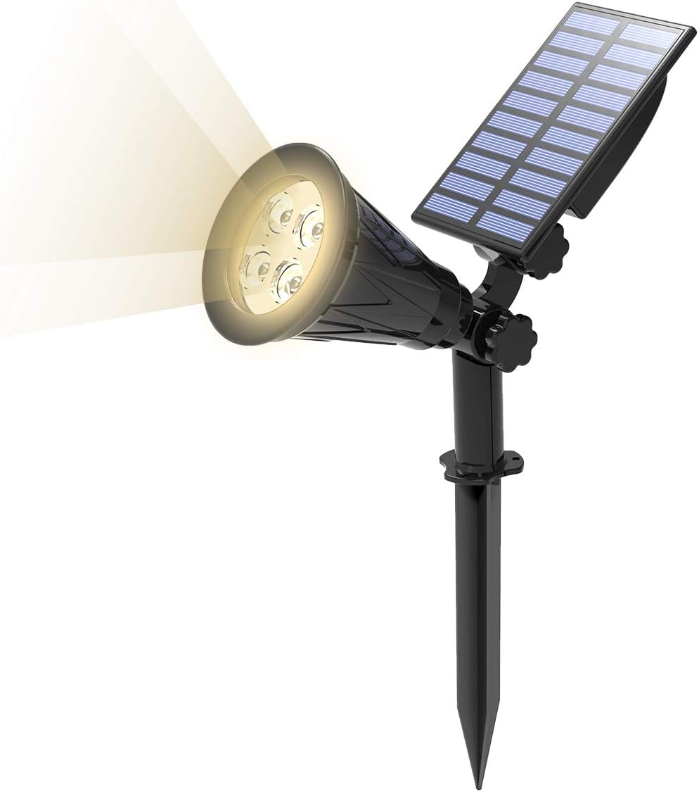 Imagen de T-SUN LED Solar Spotlight Review: Practical Outdoor Lighting with 250LM and 180° Adjustability en OfertitasTOP