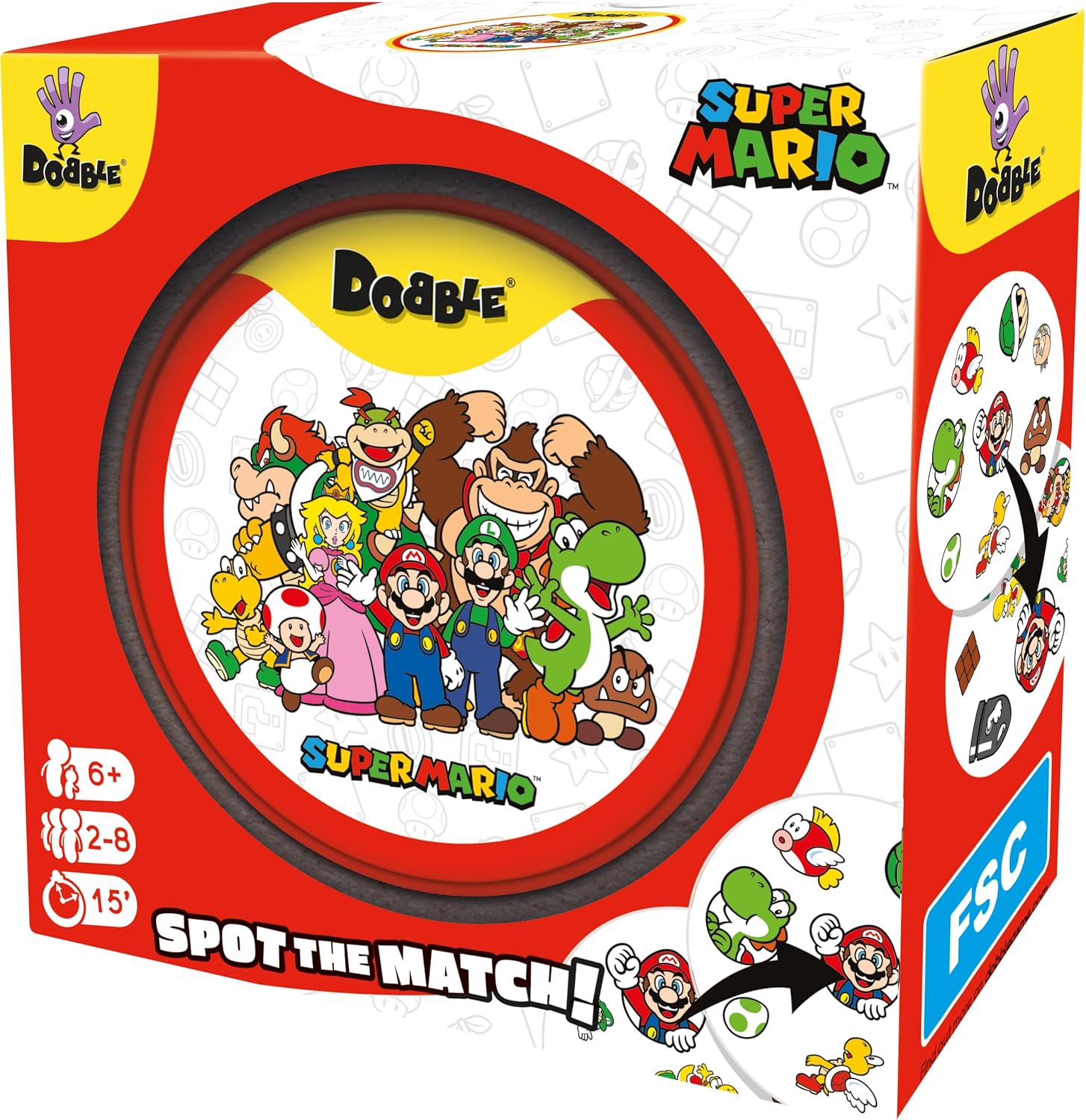 Detalle 2 de Dobble Super Mario Family Card Game for 2–8 players
