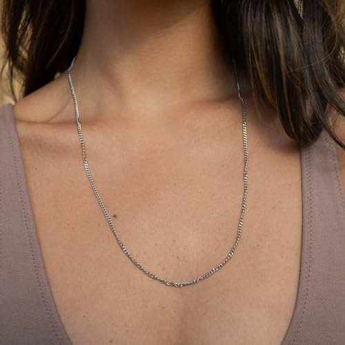 Thumbnail 2 de Made by Nami Collier pour Homme en Acier Inoxydable – Chaîne à Maillons Argent Massif 60 cm