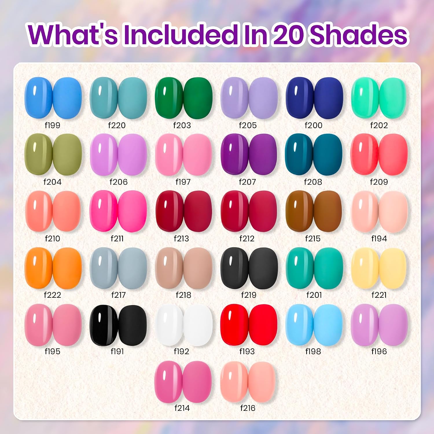 Detalle 2 de beetles Spring Gel Polish Set 32-color nail kit ๐