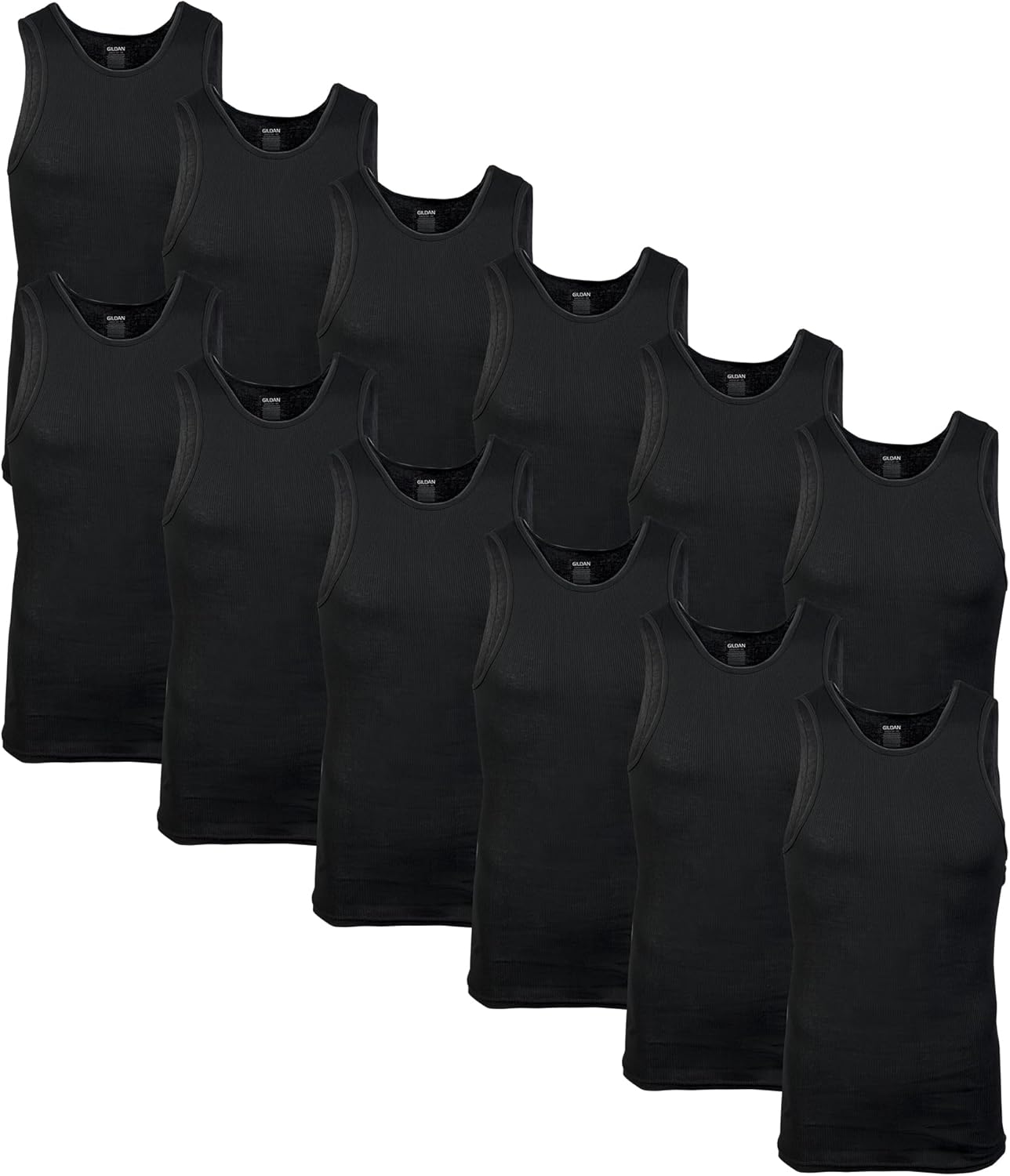 Thumbnail 6 de Gildan Men's A-Shirts Tank Multipack