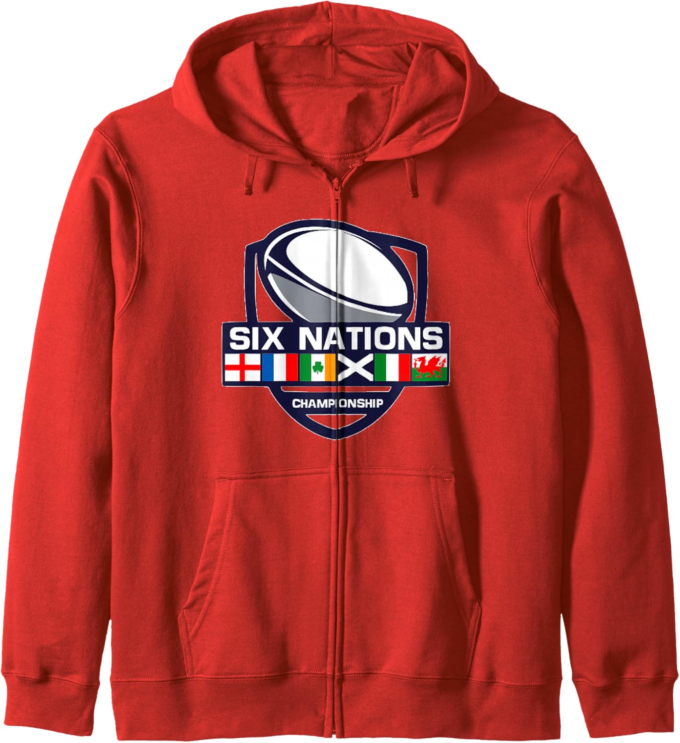 Thumbnail 5 de Sei Nazioni Rugby Felpa con Cappuccio