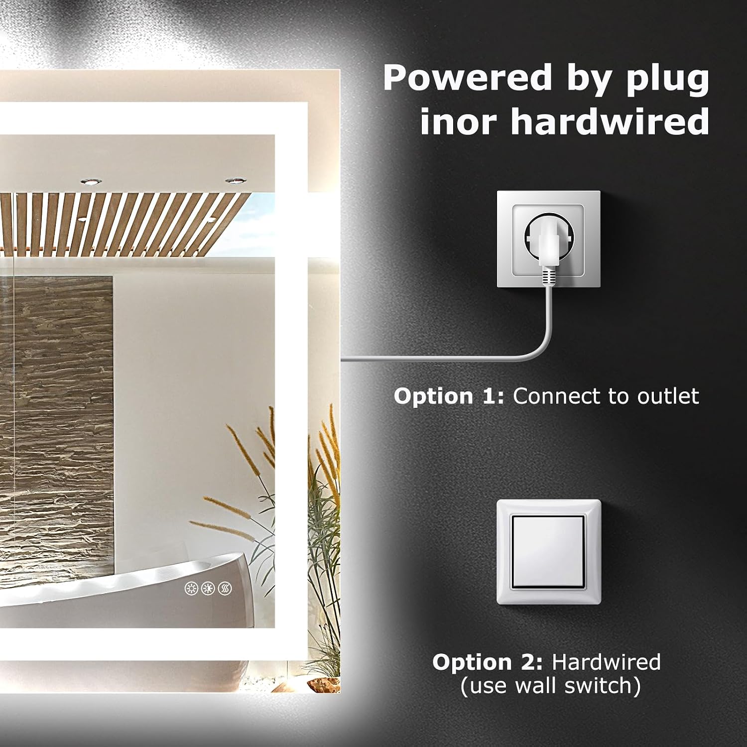 Detalle 2 de Hivone 40X30 LED Bathroom Mirror