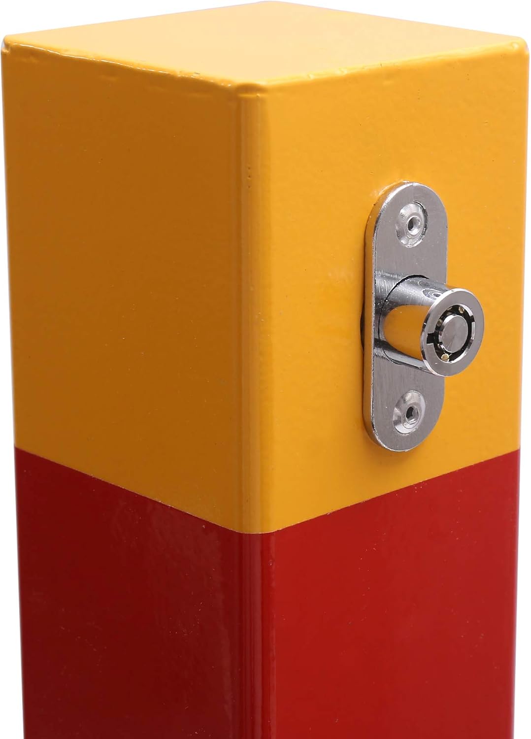 Thumbnail 4 de KATSU Car Parking Space Lock Bollard, 70cm Solid Steel High-Visibility Barrier