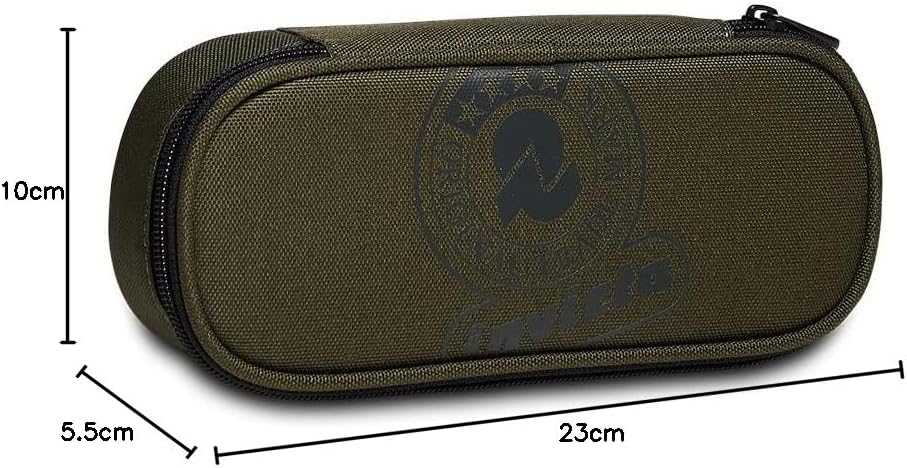 Thumbnail 4 de Trousse à crayons Invicta multicolore (vert mousse) – avec compartiment et boucles élastiques