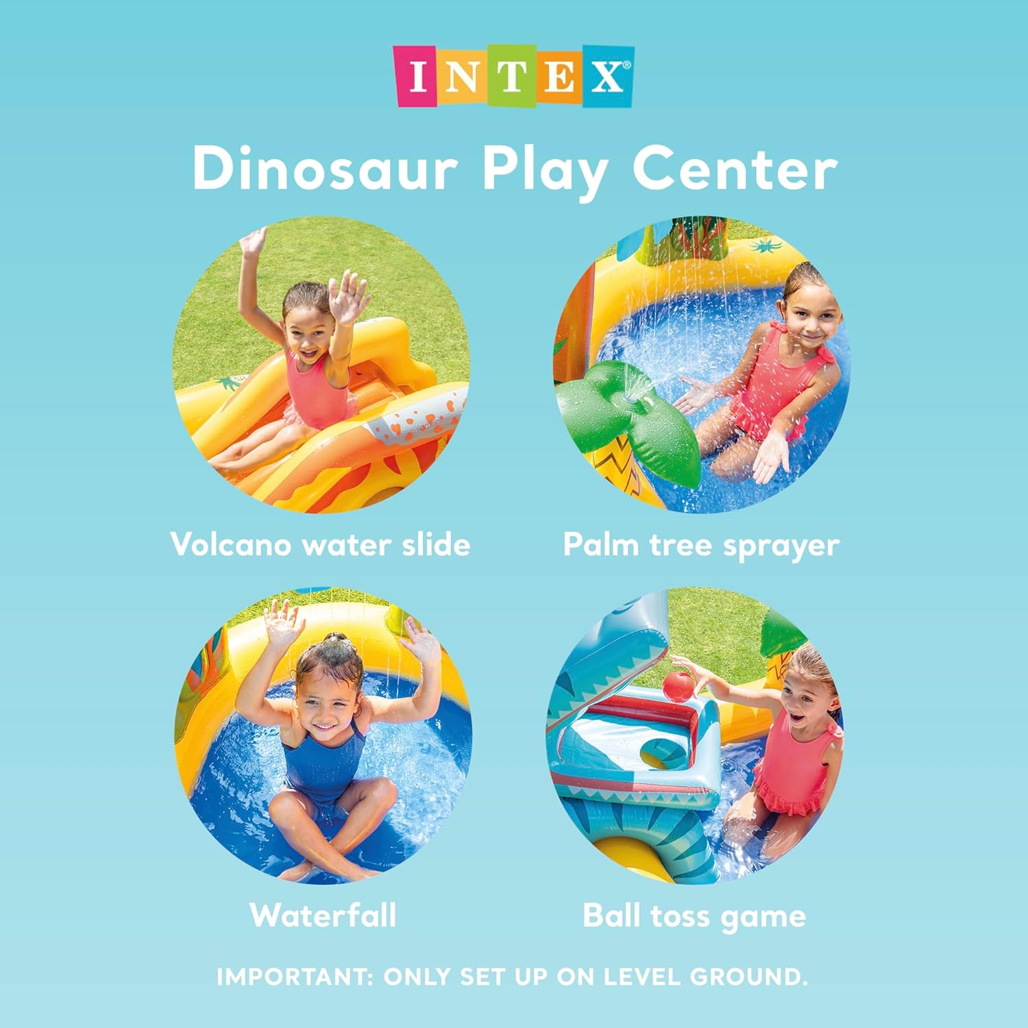 Thumbnail 3 de INTEX Centro Juegos Hinchable Dinosaurio 249x191 cm