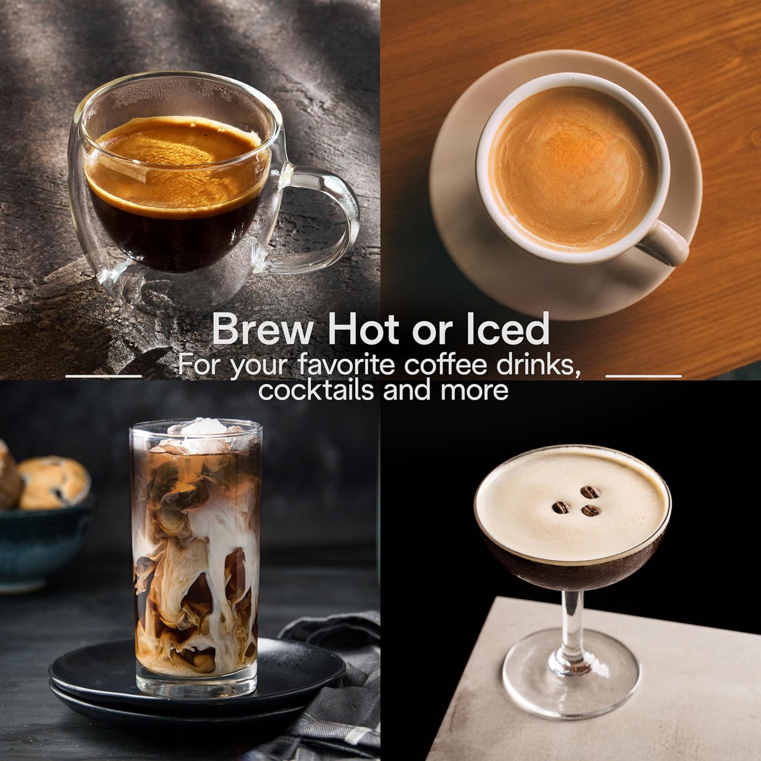 Detalle de De'Longhi Rivelia Automatic Espresso Machine, Grinder & Frother, Pebble Gray