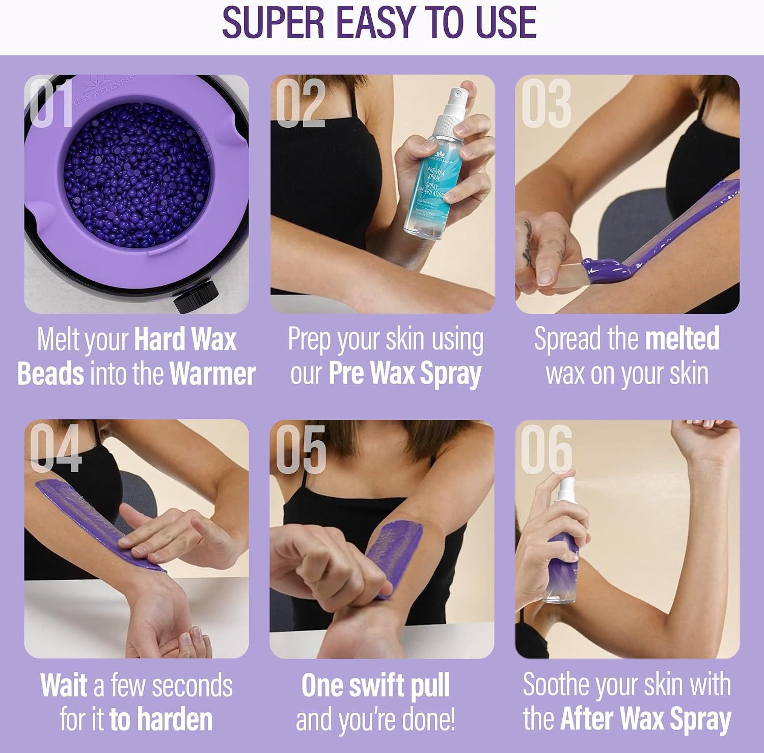 Thumbnail 3 de Tress Wellness Waxing Kit with silicone bowl