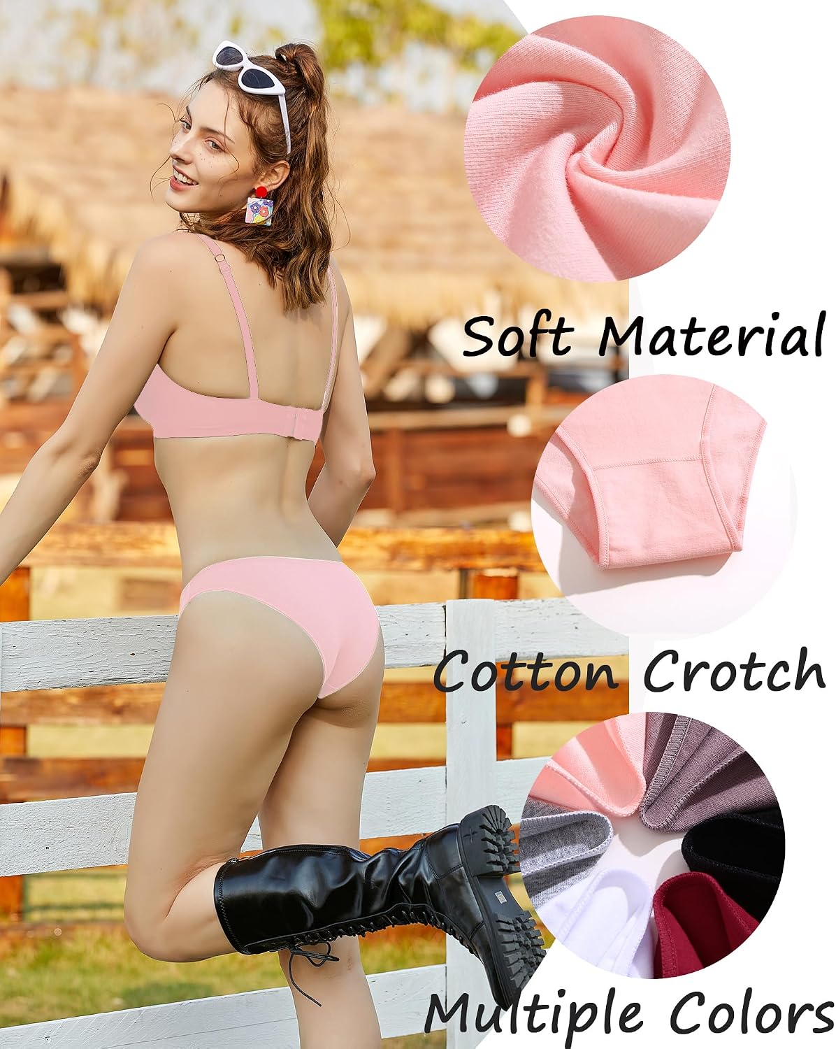 Thumbnail 6 de FINETOO 6-Pack Cotton Bikini Underwear