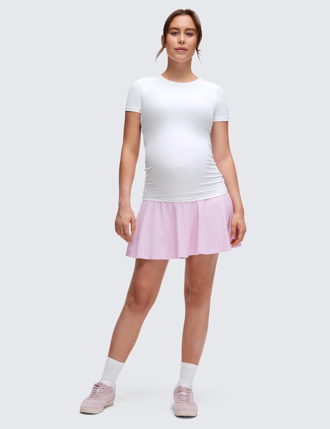 Thumbnail 2 de CRZ YOGA Womens Softembrace Maternity Soft T-Shirts – Comfortable, Slim‑Fit Pregnancy Tops