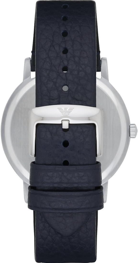 Thumbnail 1 de Emporio Armani Montre Homme — Mouvement quartz, boîtier 41 mm et bracelet en cuir bleu