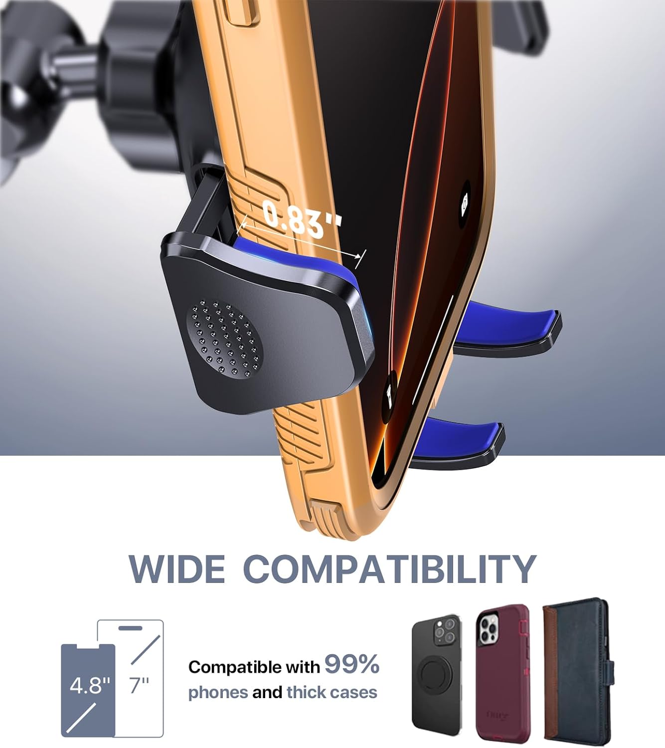 Detalle de Miracase 2025 Car Phone Holder 360° rotatable