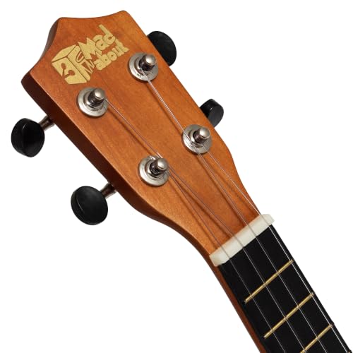 Detalle 2 de Mad About SU8-NT Ukulele Soprano Naturale con Custodia – in nylon, corde in carbonio e borsa inclusa