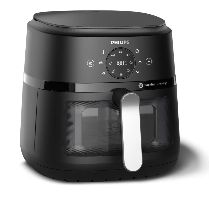 Detalle de Philips Airfryer Serie 2000 NA231/00 – Freidora de Aire 13 en 1, 6.2 L, 1700 W, negra