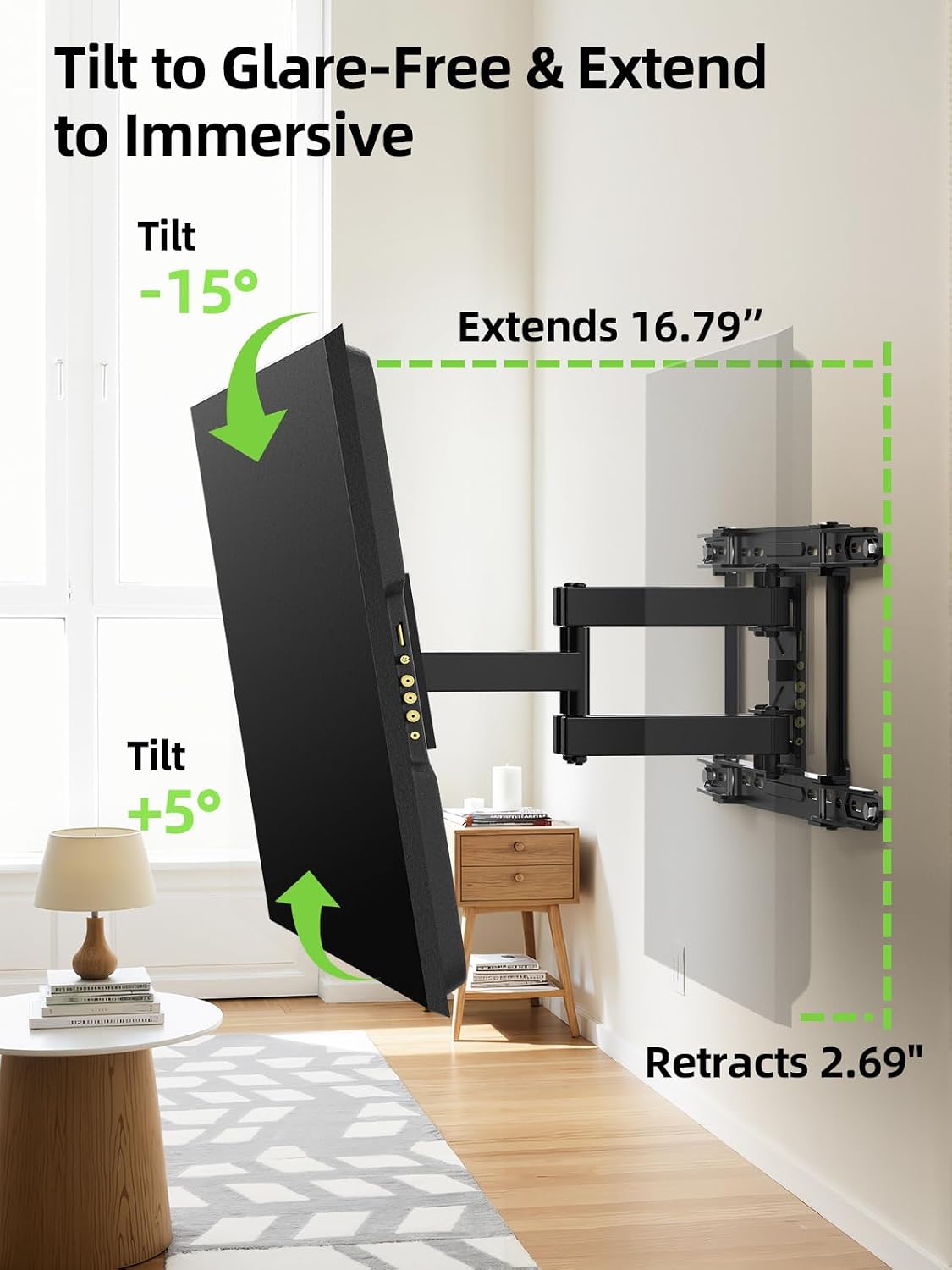 Detalle 2 de USX MOUNT XML021 Full-Motion TV Wall Mount, 42–84", 110 lb