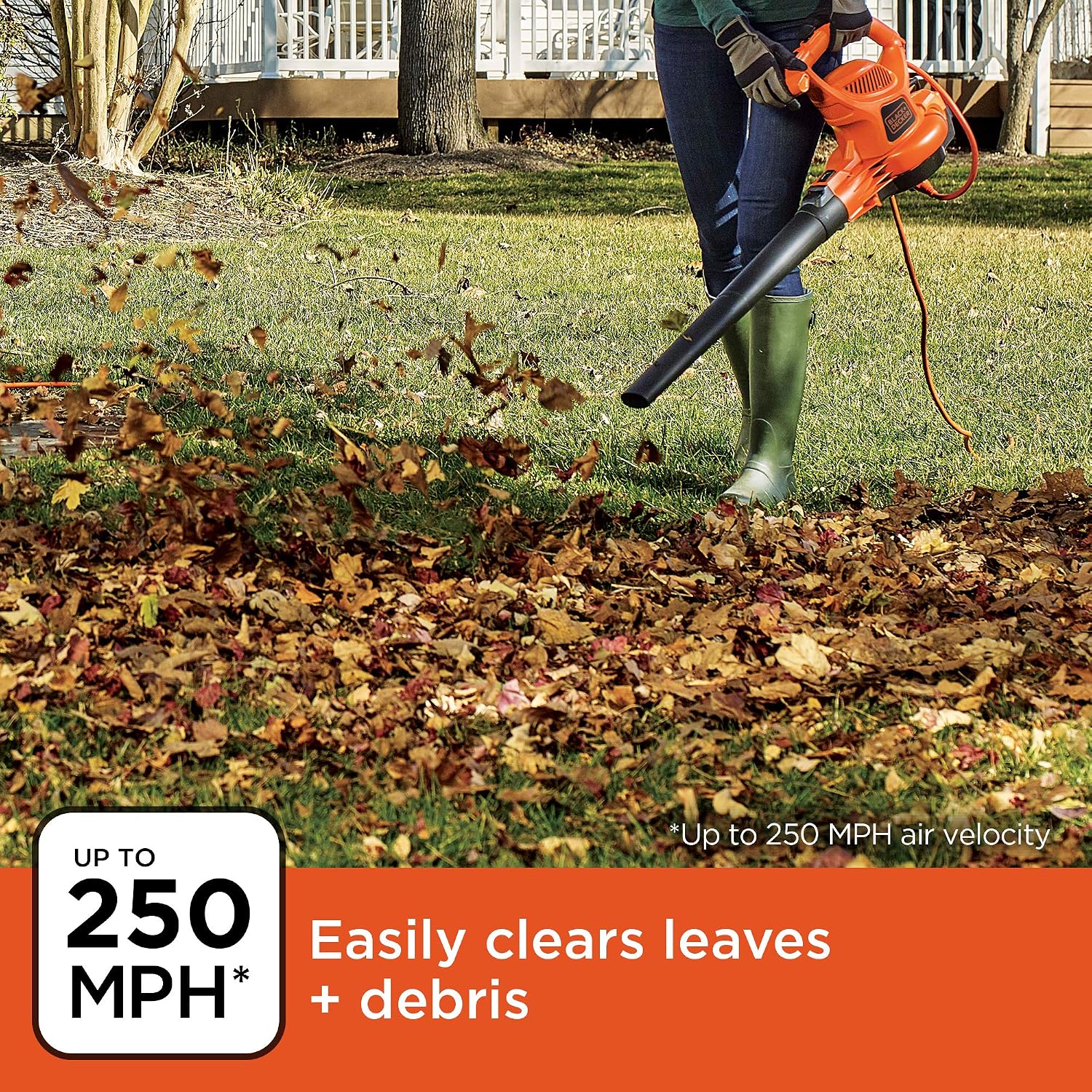 Detalle de BLACK+DECKER Leaf Blower Vacuum BEBL7000-CA