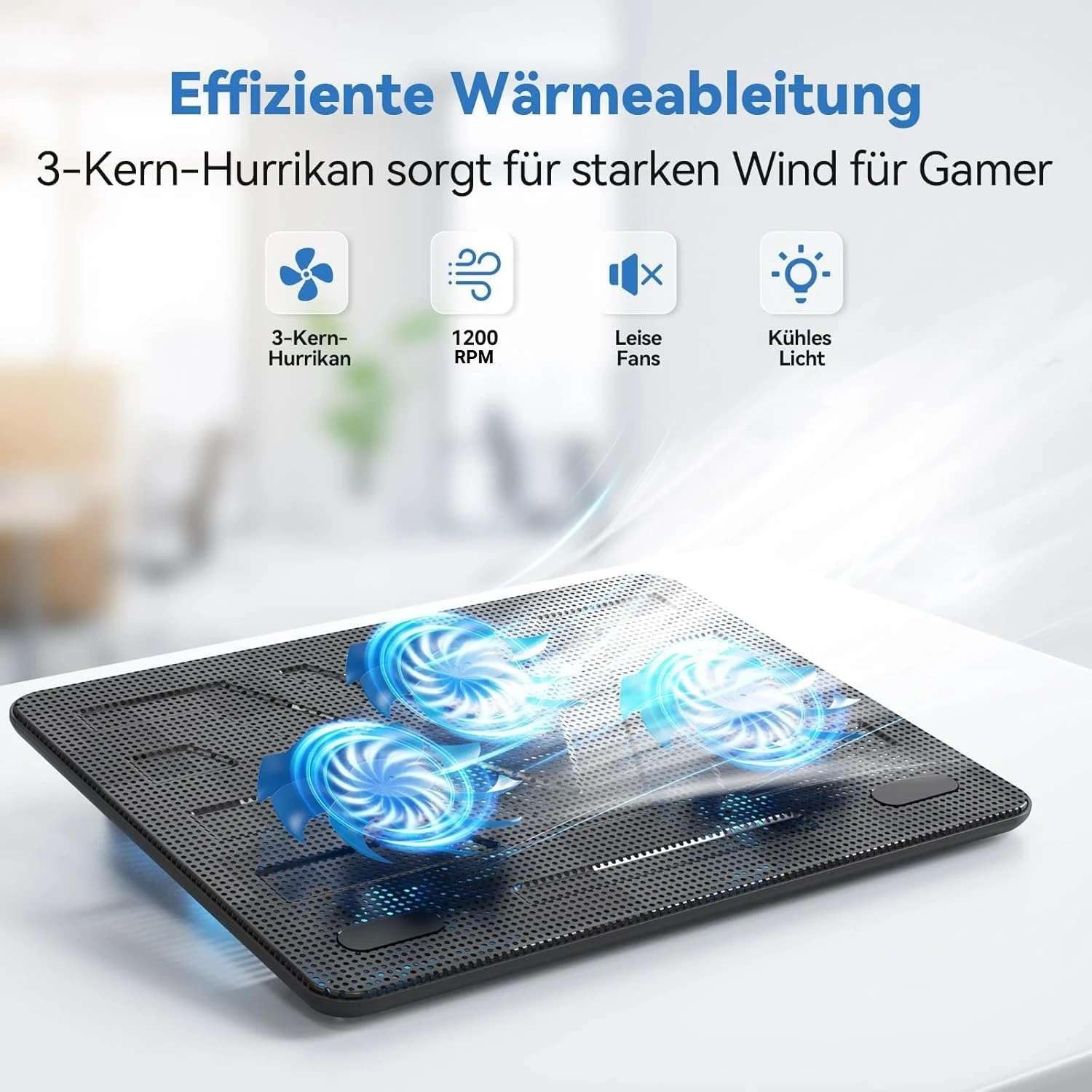 Thumbnail 4 de TECKNET Laptop Kühler 17,3 Zoll