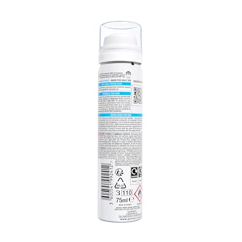 Detalle 2 de Garnier Ambre Solaire Suncream Over Makeup Super UV Protect Spray Mist SPF 50+ (75ml)