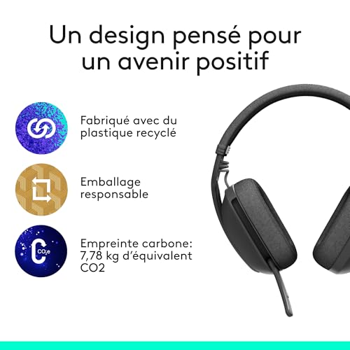 Thumbnail 9 de Logitech Zone Vibe 100 — Casque d'écoute sans fil léger pour travail et loisir